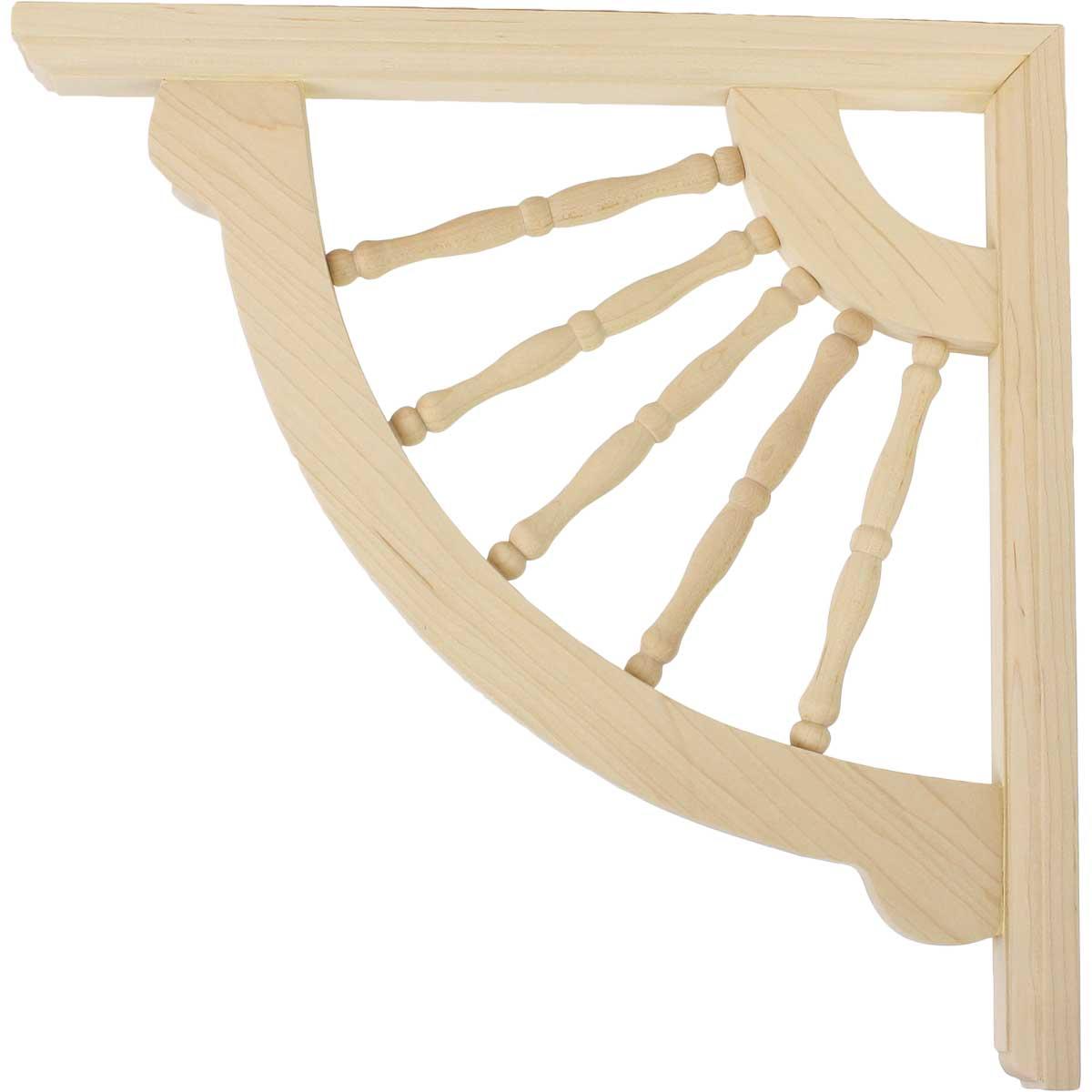 Ekena Millwork Crendon 12'' H x 1.50'' W x 12'' D Wood Bracket / Corbel