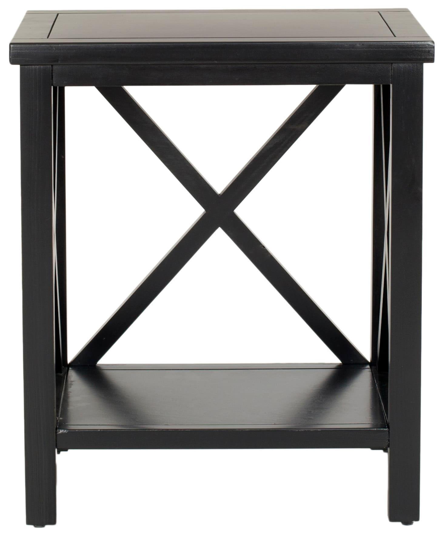 Candace End Table - Black - Safavieh.