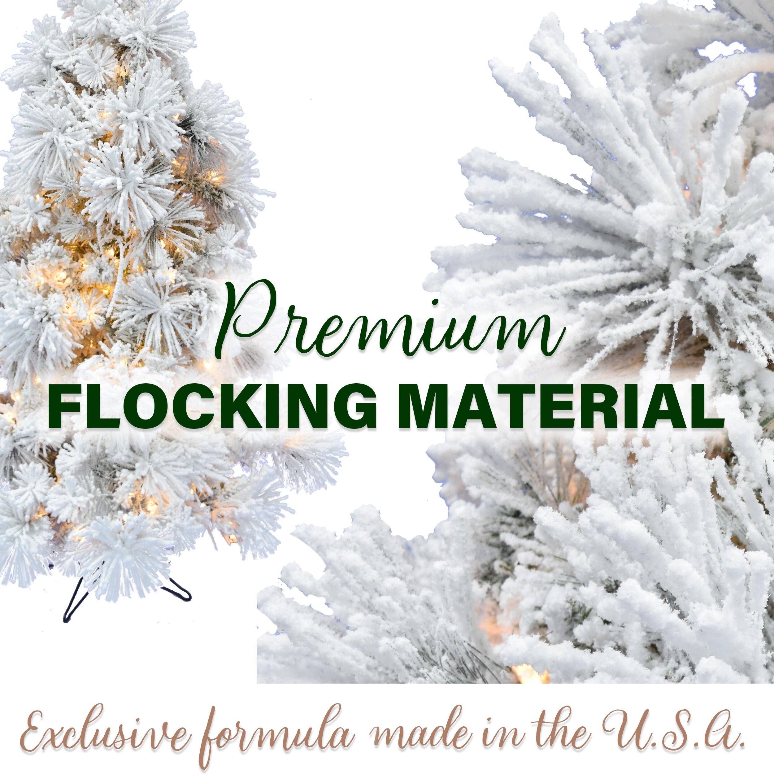 Fraser Hill Farm Flocked Snowy Pine Artificial Christmas Tree