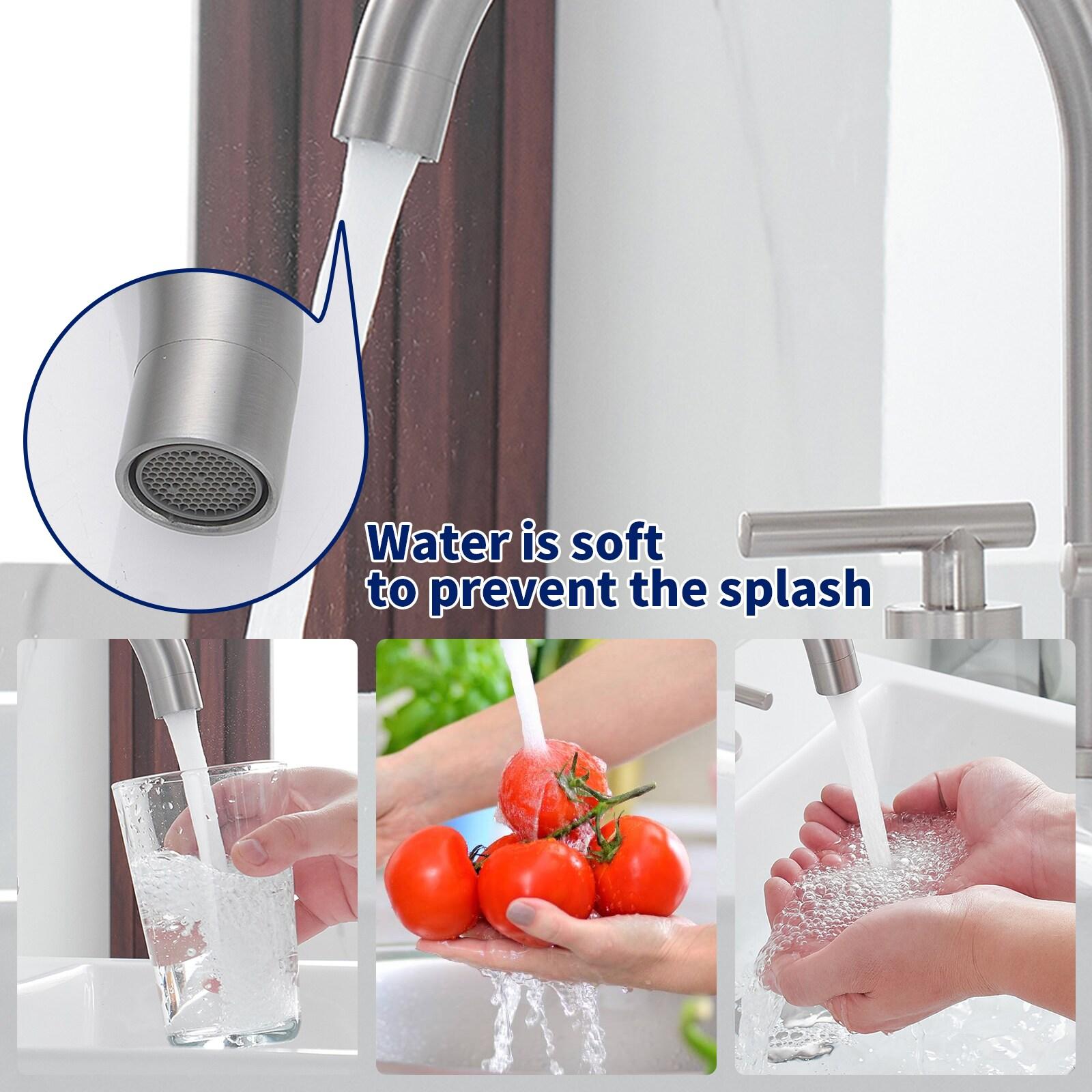 Widespread 2-handle Bathroom Faucet with Drain Assembly