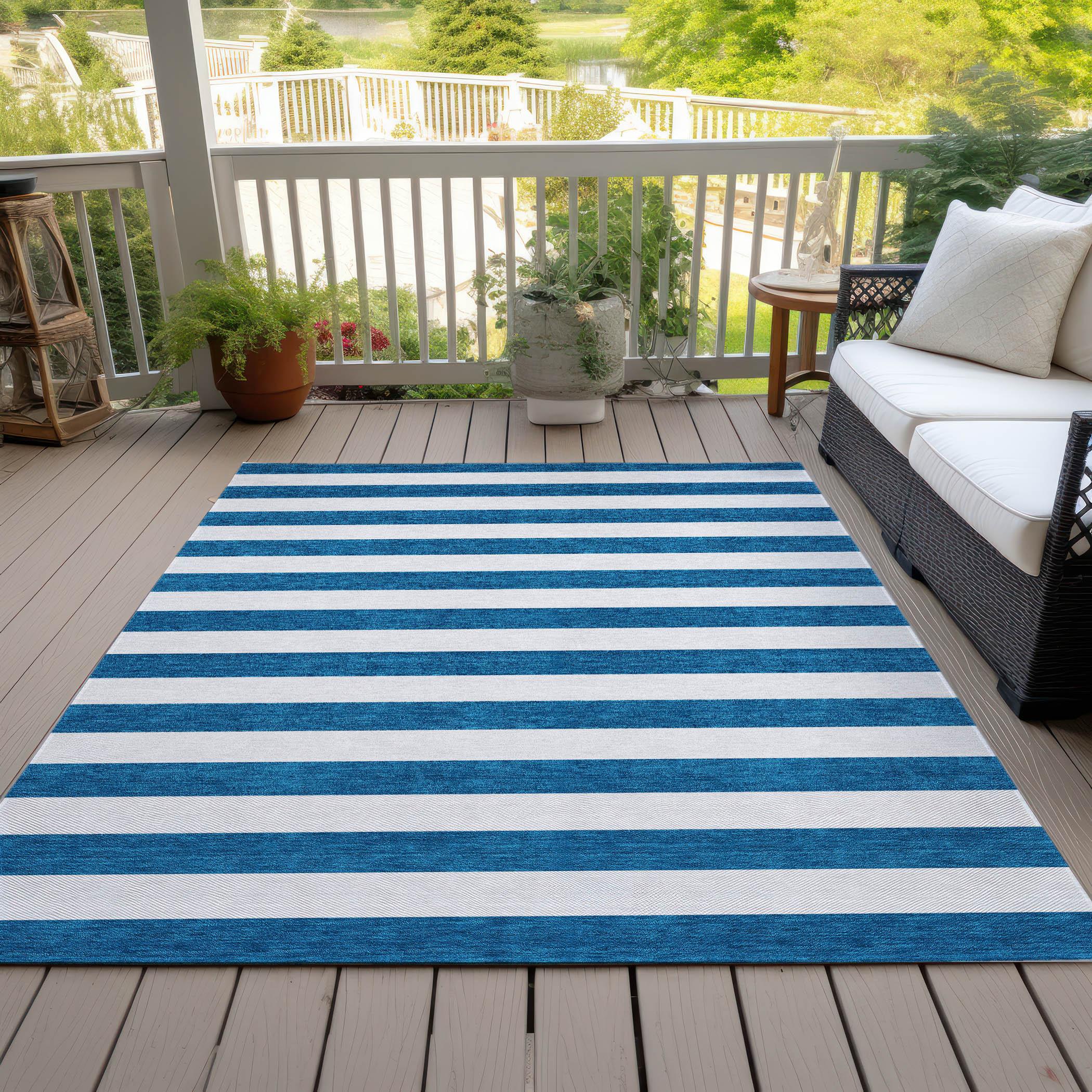 Montauk MTK712 Hand Woven Indoor Area Rug - Blue/Ivory - 8'x10' - Safavieh