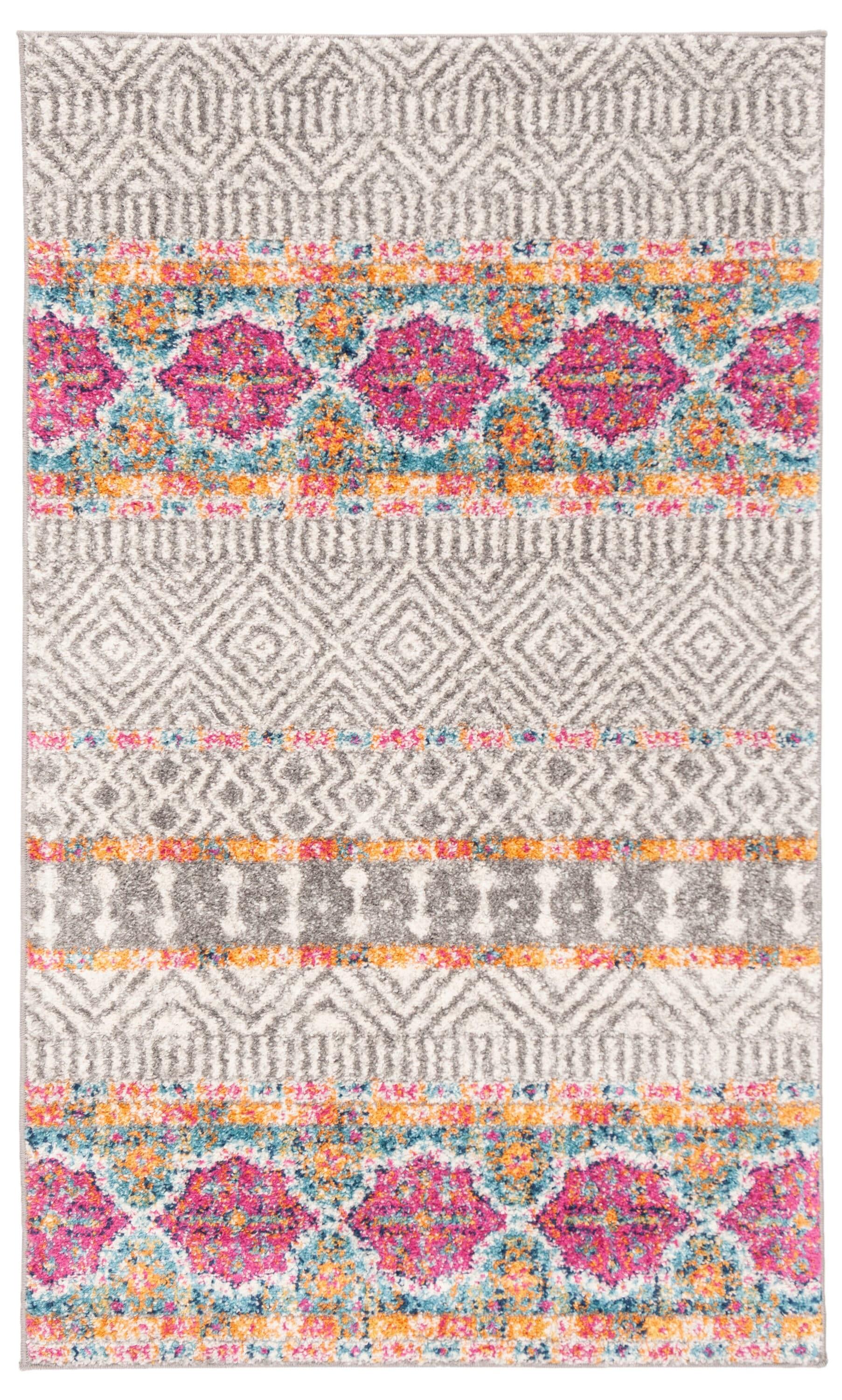 Madison MAD797 Power Loomed Accent Rug - Grey/Ivory - 2'3"x4' - Safavieh.