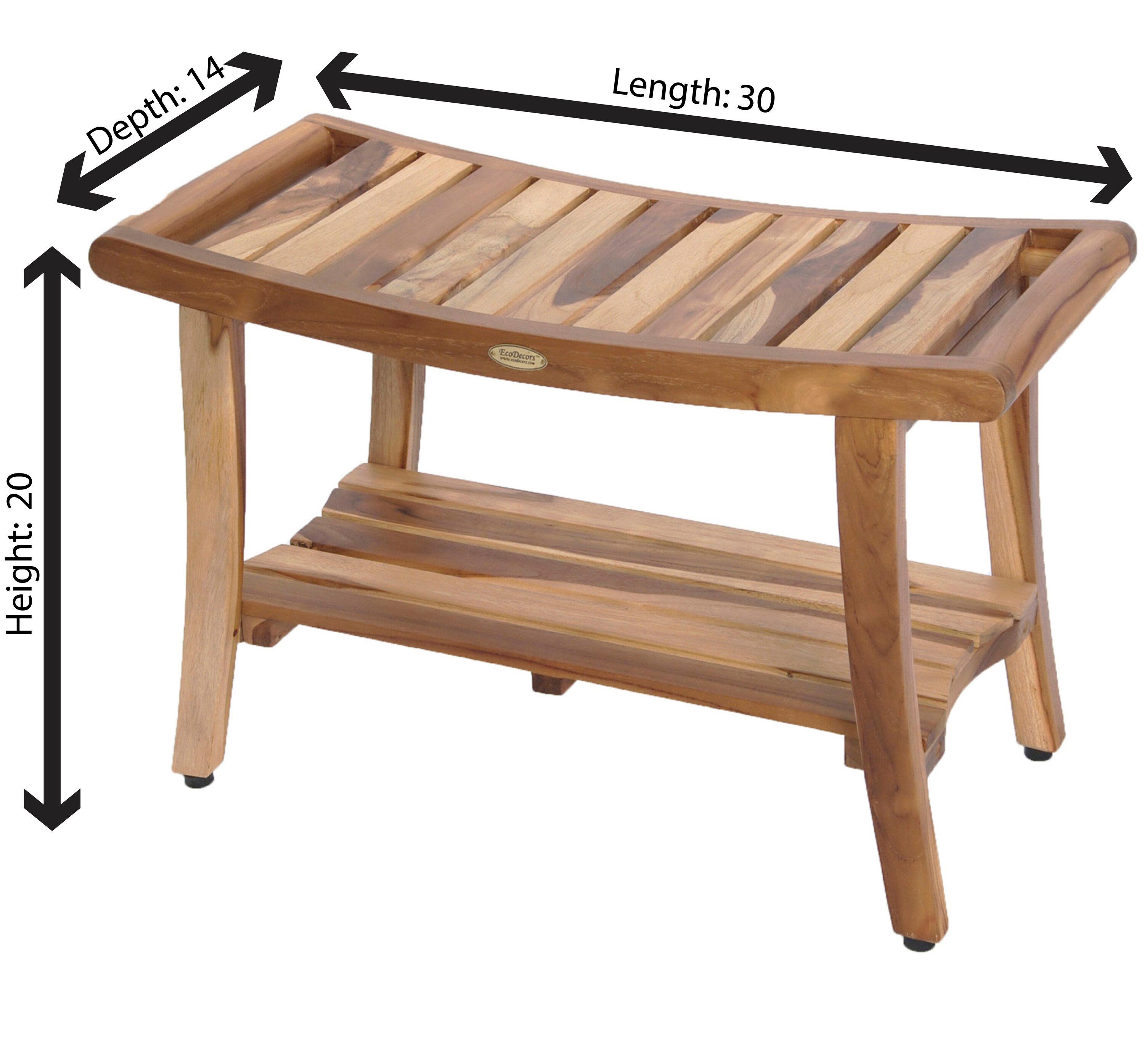 Harmony Teak Shower Bench, DecoTeak, Teak Shower Bench, Teak Shower Stool, Teak Bench Shower, Teak Wood Shower Bench, Teak Shower Seat, Wooden Shower Bench, Teak Shower Chair
