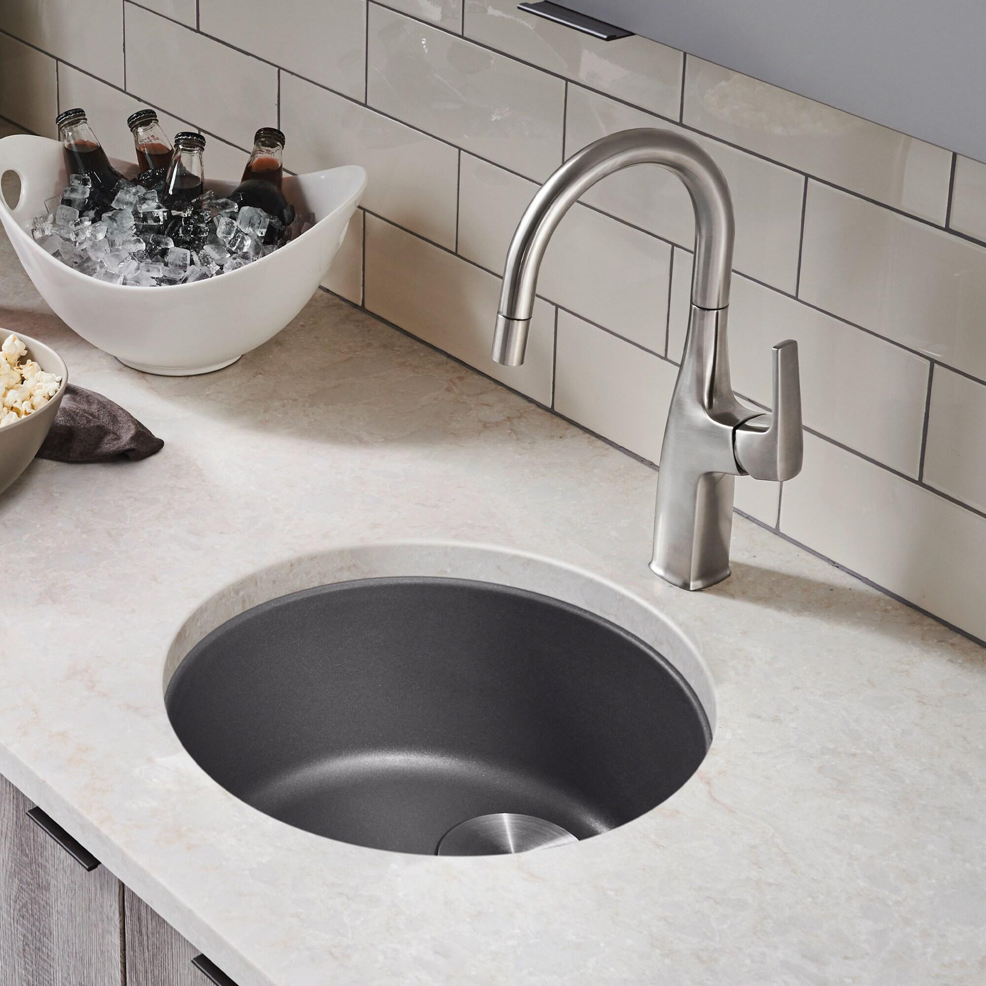 Rondo SILGRANIT 18" Dual Mount Bar Sink