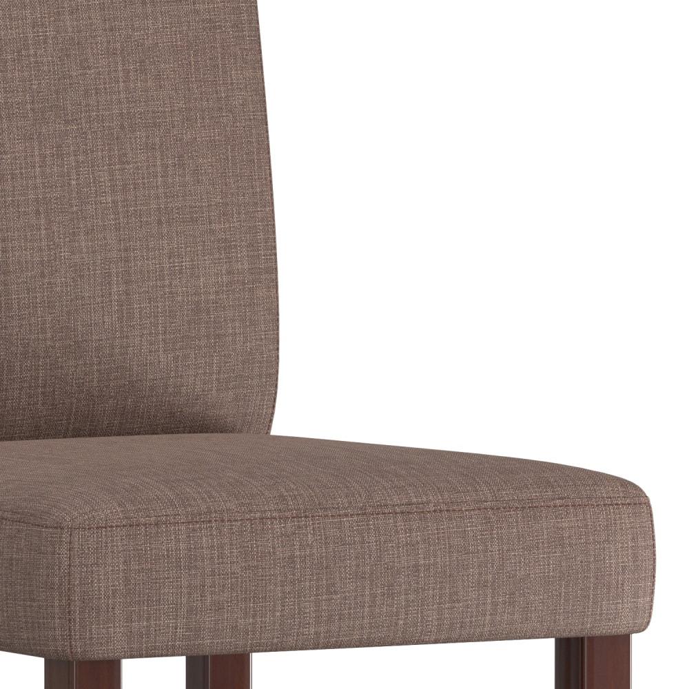 Simpli Home Acadian 17.99'' H Linen Look Polyester Upholstered Parsons Chair (Set of 2)