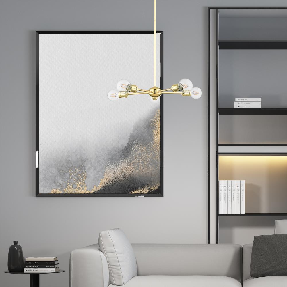 Lansdale Polished Brass 5-Light Sputnik Chandelier