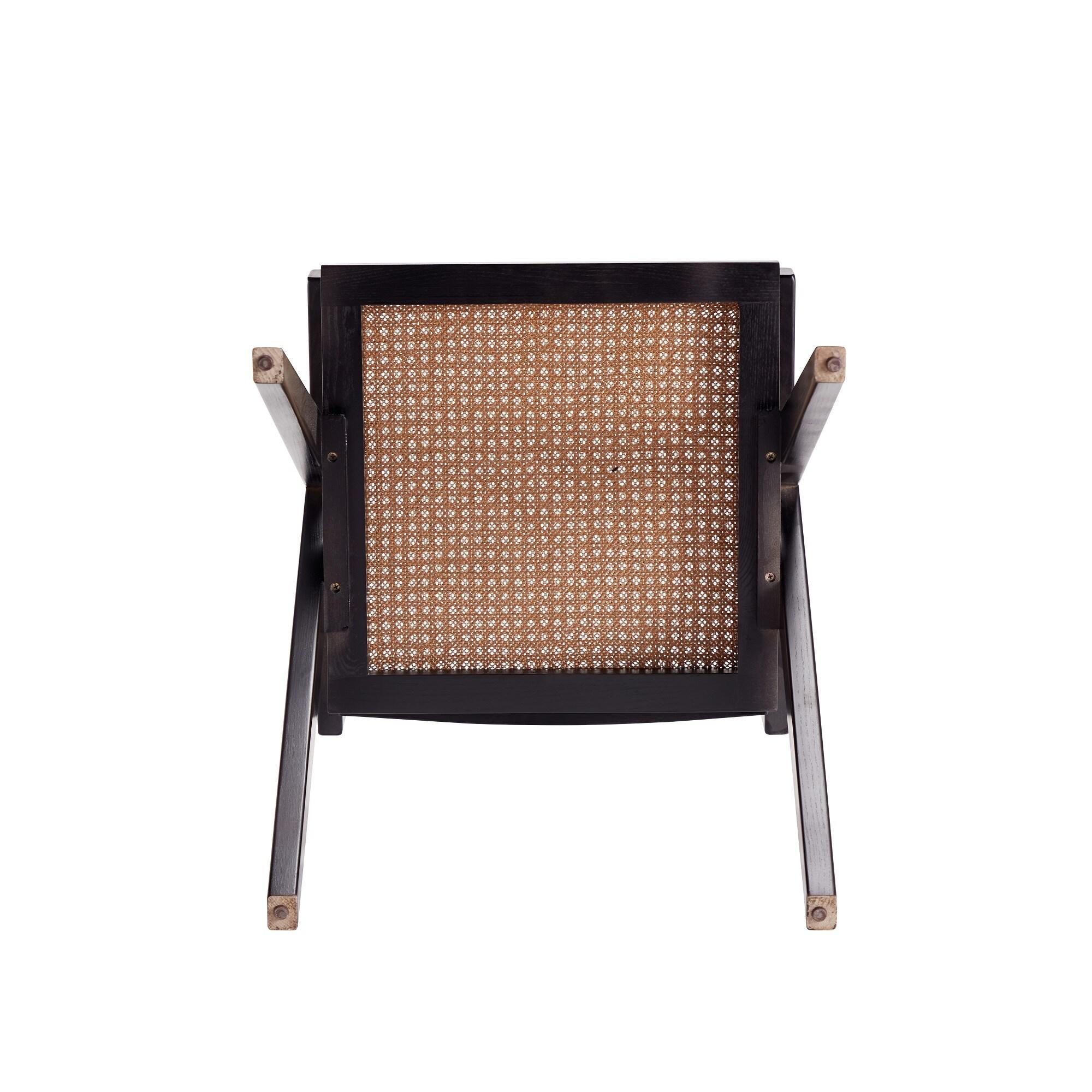 Winston Porter Hamlet 18.11'' H Ash Solid Wood Cane Back Armchair