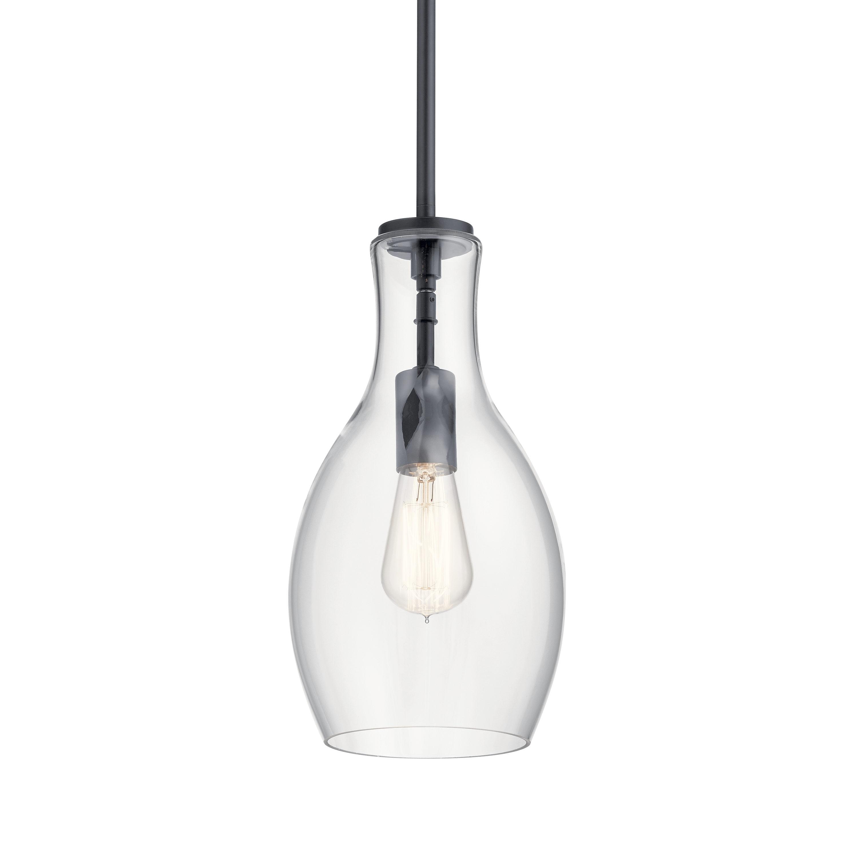 Kichler Lighting Everly 1 - Light Pendant in  Black