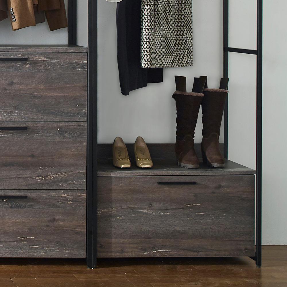 Monica Wood Walk-in Closet System 00063