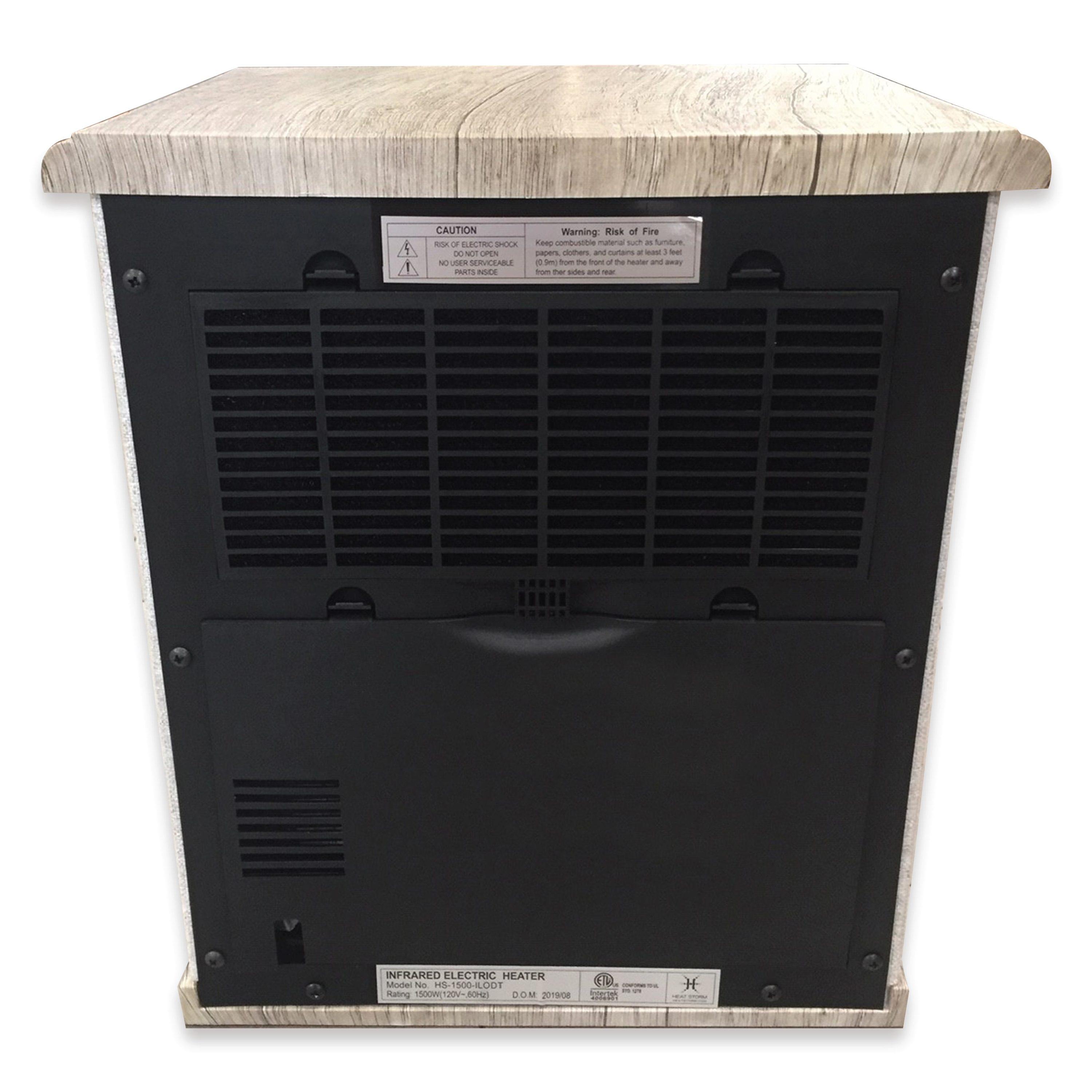 Heat Storm Heat Storm 1500 Watt 5200 BTU Electric High Efficiency Cabinet Space Heater with Adjustable Thermostat , Remote Included and with Digital Display