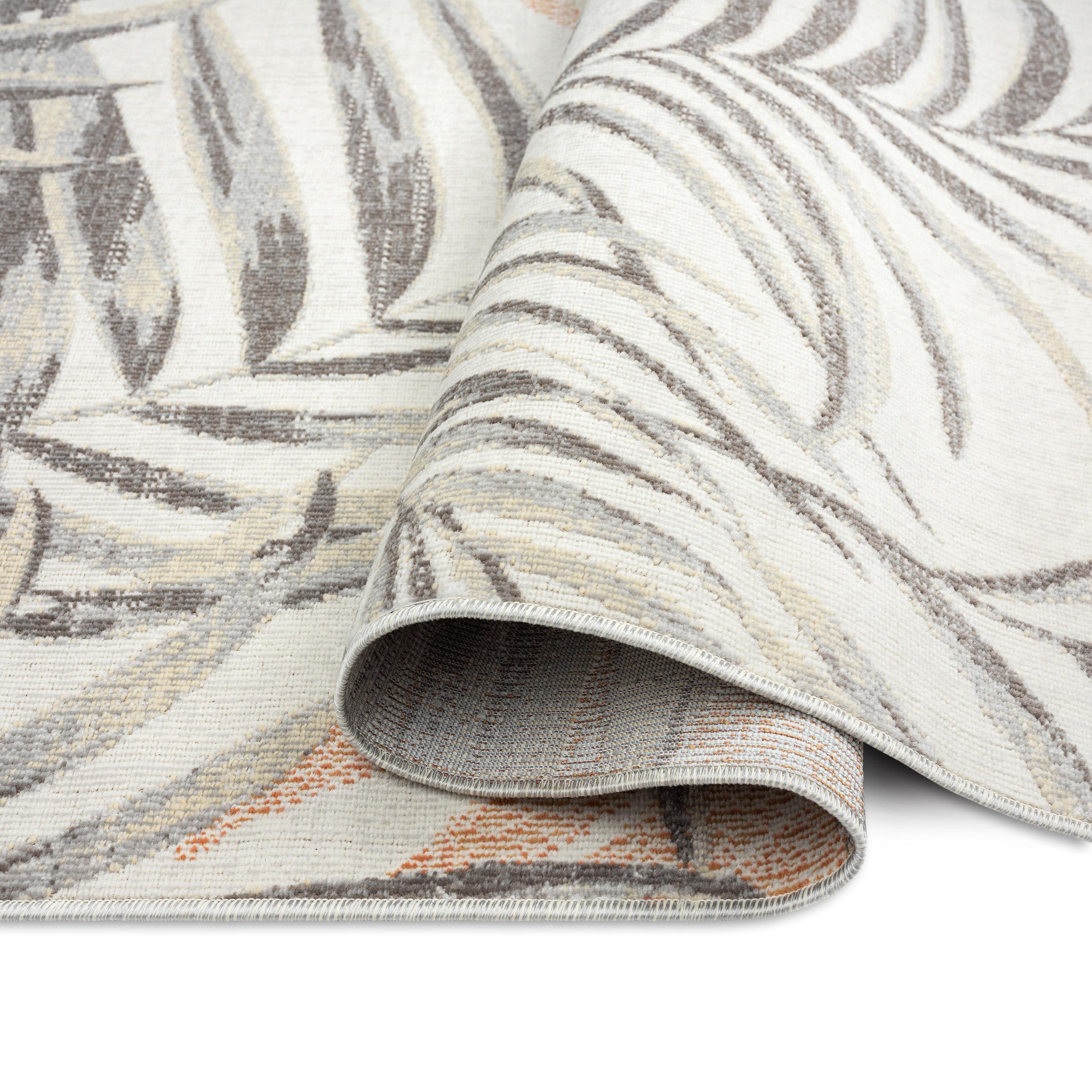 Tommy Bahama Malibu Palm Springs Coastal Indoor/Outdoor Area Rug, Ivory/Rust
