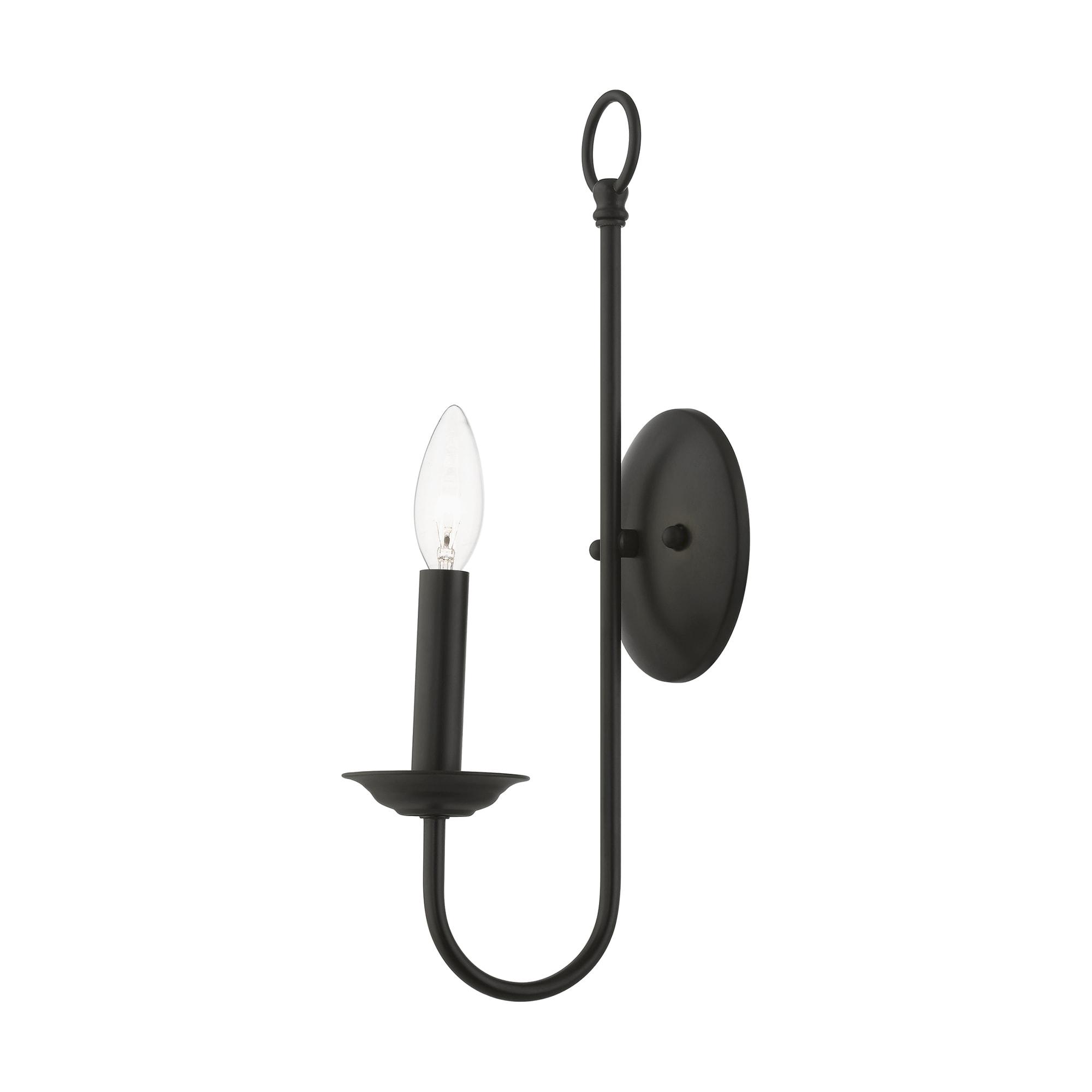 Livex Lighting Estate 1 - Light Wall Light in  Black