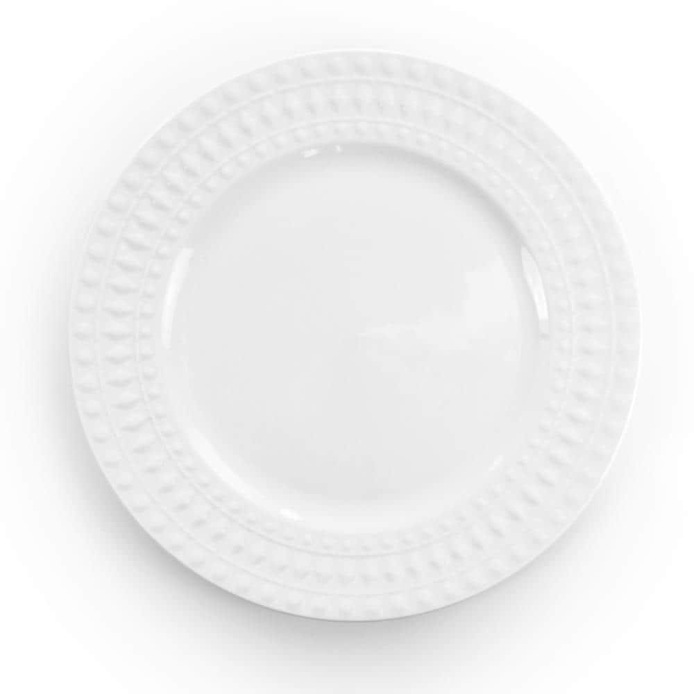 Elama Cara 16 Piece Porcelain China Dinnerware Set - Service for 4