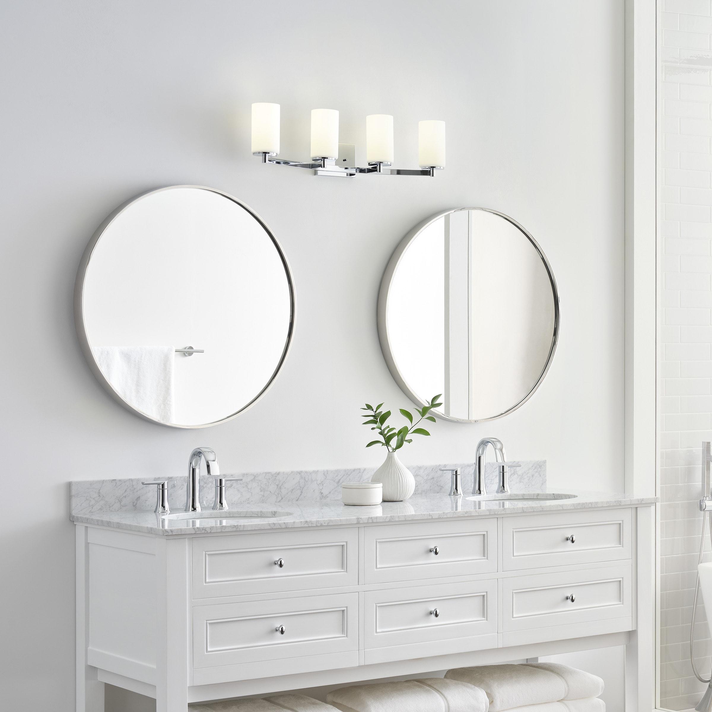 Sea Gull Lighting 4439104-05 Hettinger Four Light Wall/Bath Vanity Style Lights, Chrome Finish