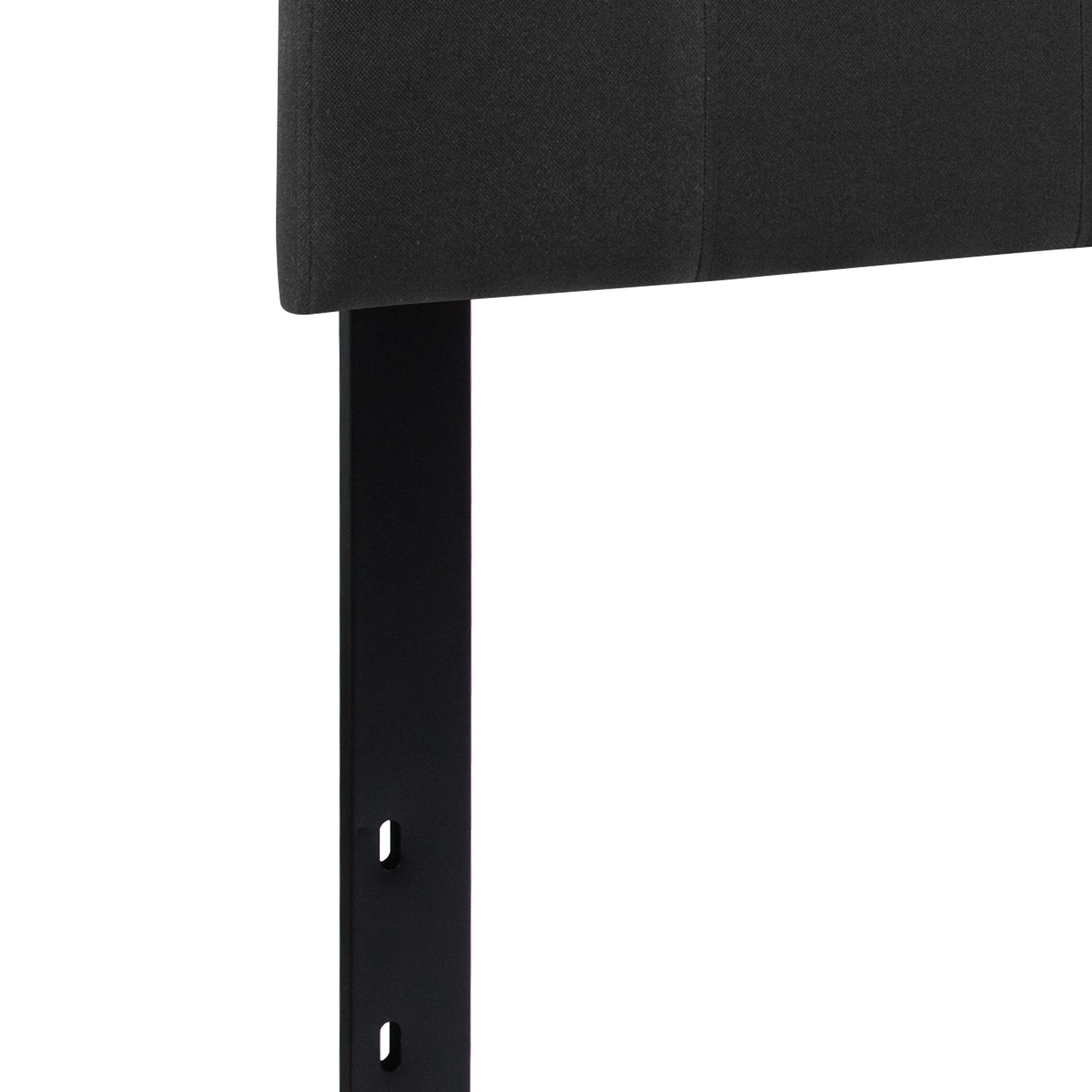 Flash Furniture Bedford Tufted Upholstered Queen Size Headboard in Black Fabric