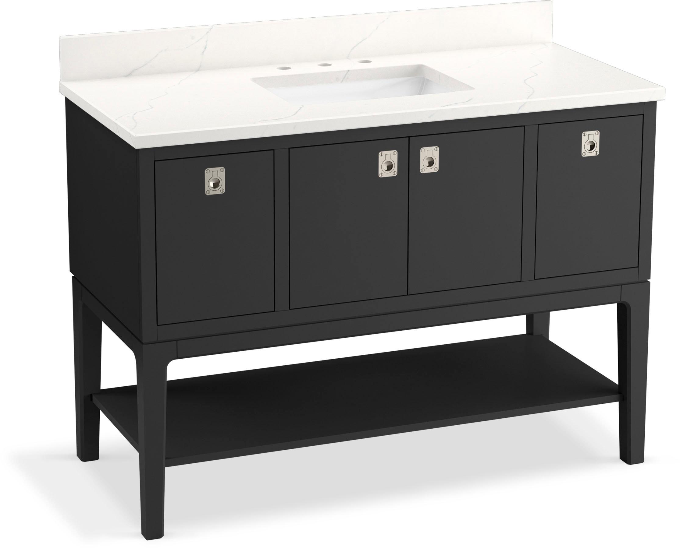 Seagrove By Studio McGee 48 in. Bathroom Vanity Cabinet With Sink And Quartz Top