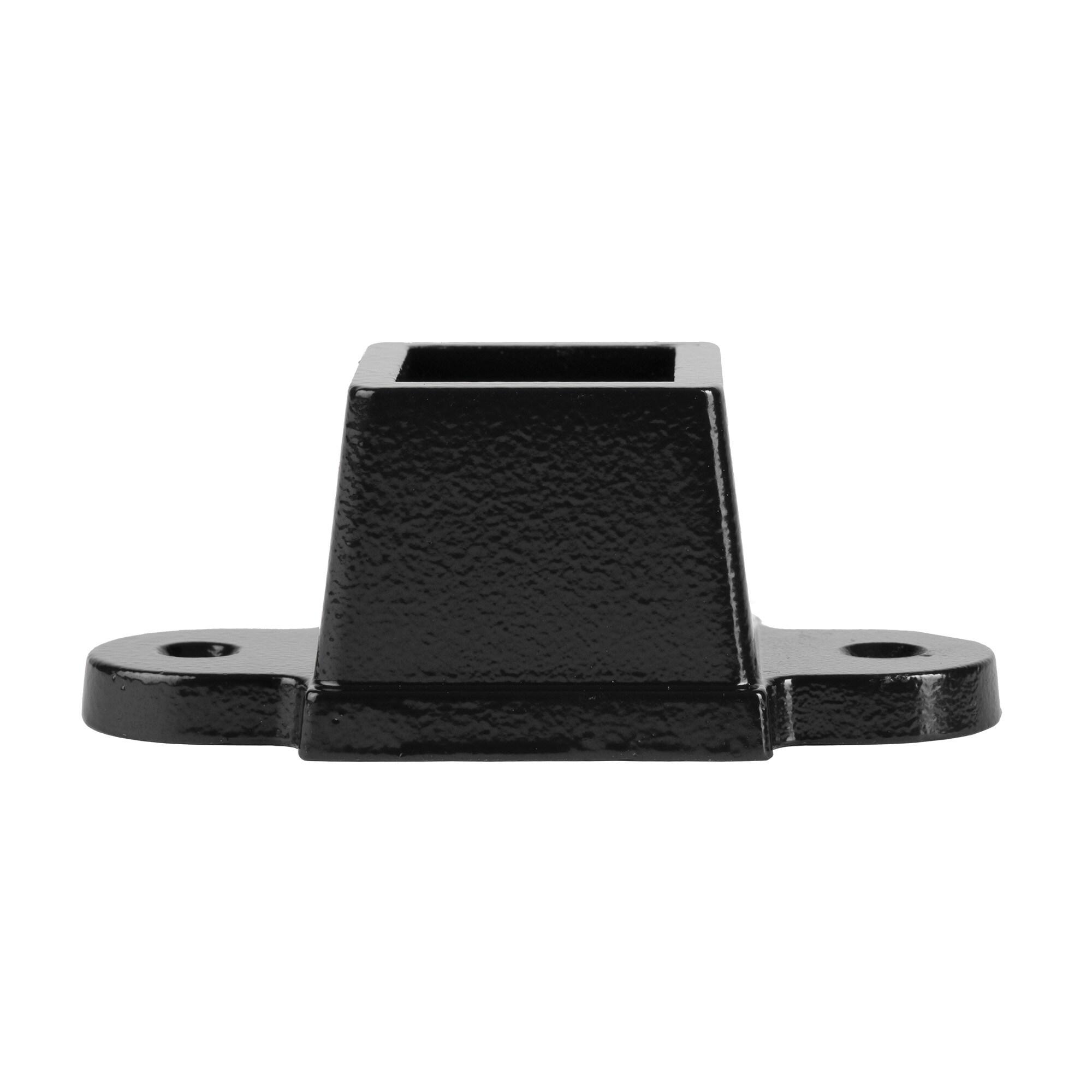 Legacy Collection Black Galvanized Steel Fence Mounting Bracket