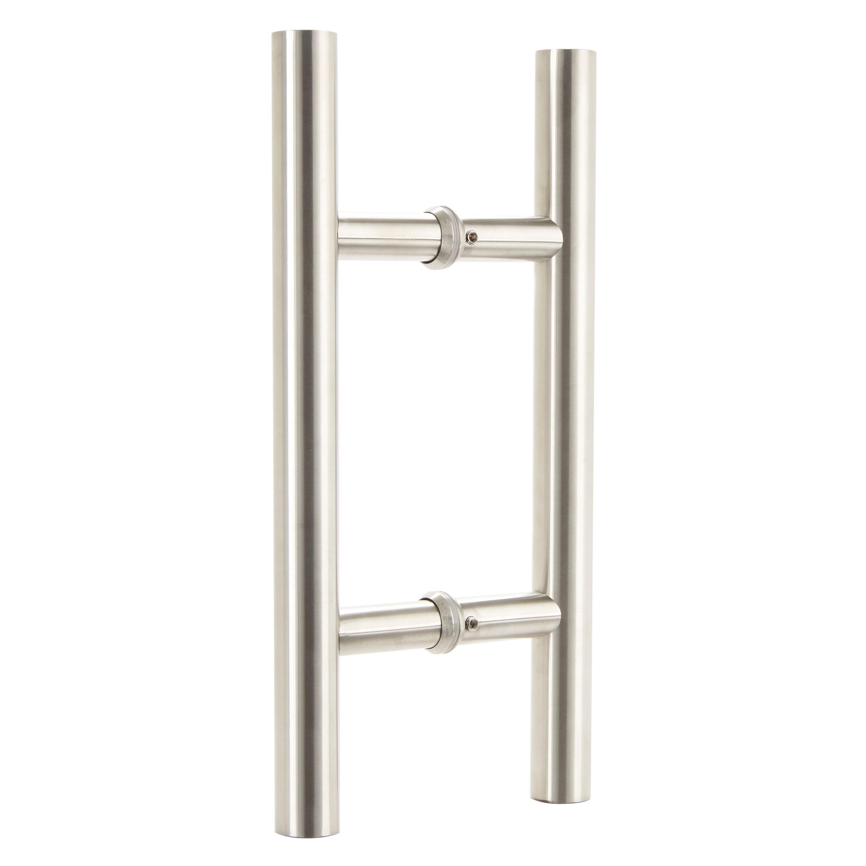 BRINKS Commercial - 12" 'H' Style Pull Door Handle, Satin Chrome Finish - Rust and Corrosion Resistant Door Handle