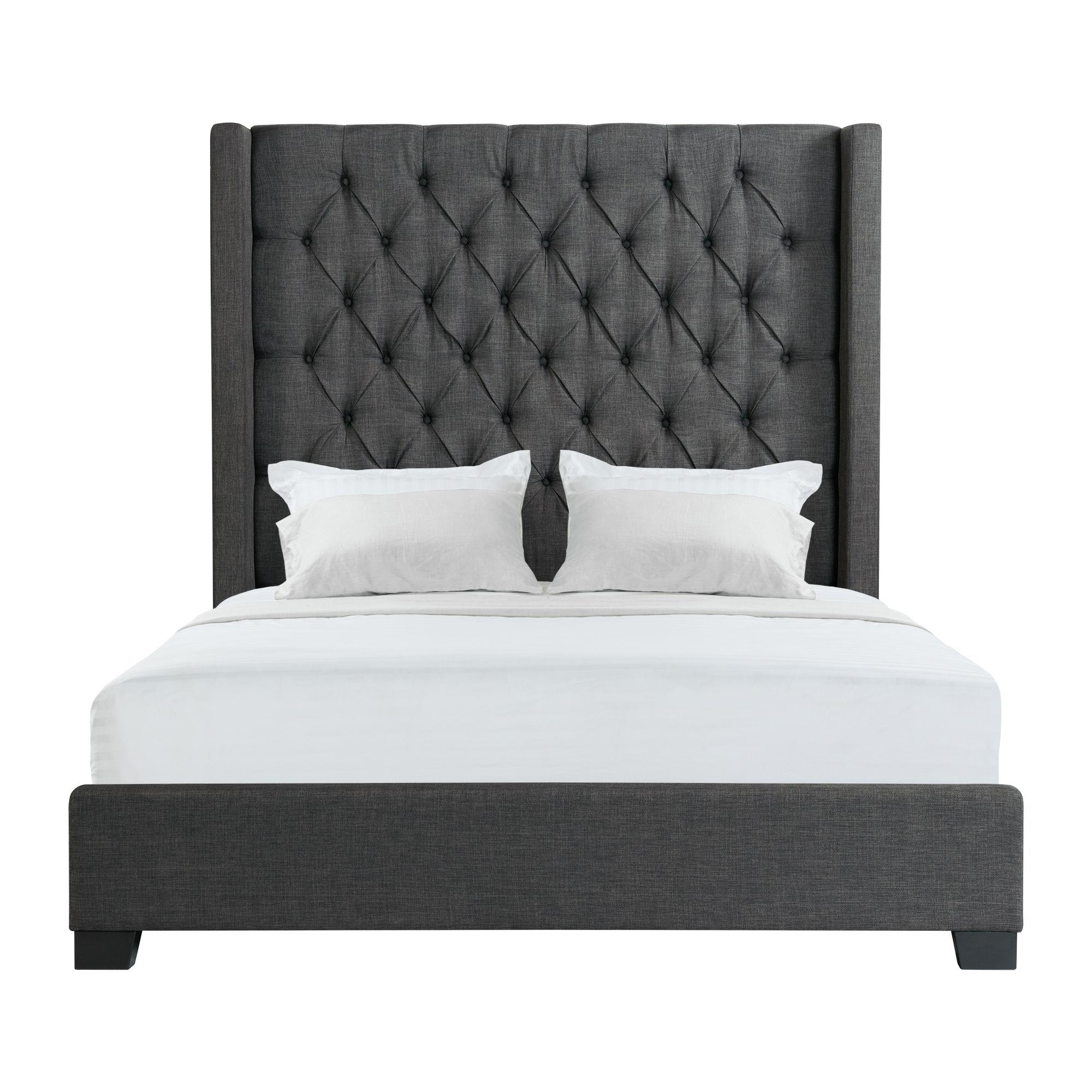 Arden Upholstered Wingback Bed