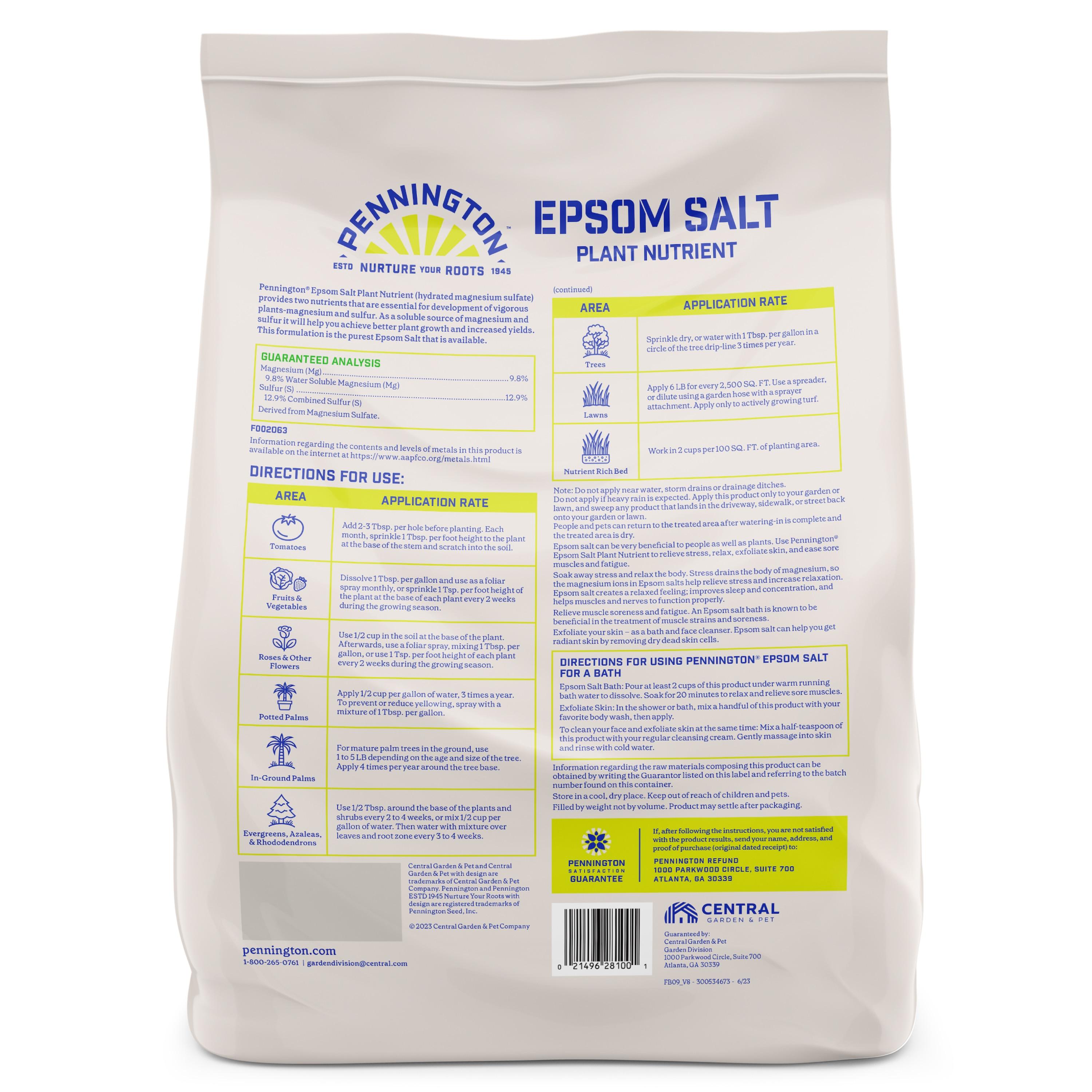 Pennington Epsom Salt Plant Food Fertilizer, 7 lb.