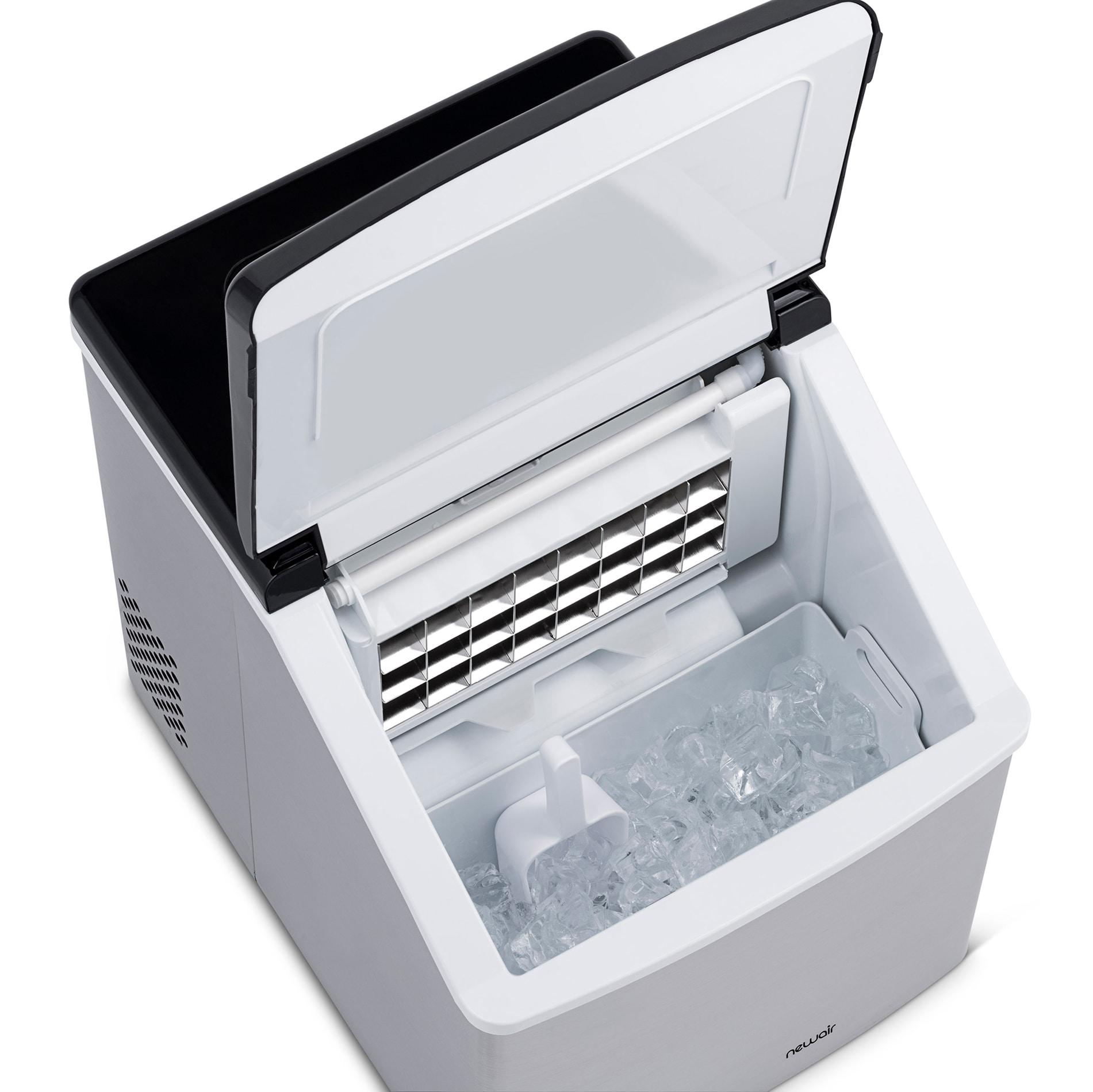Newair Countertop Clear Ice Maker, 40 lbs. of Ice a Day with Easy to Clean BPA-Free Parts, Perfect for Cocktails, Scotch, Soda and More