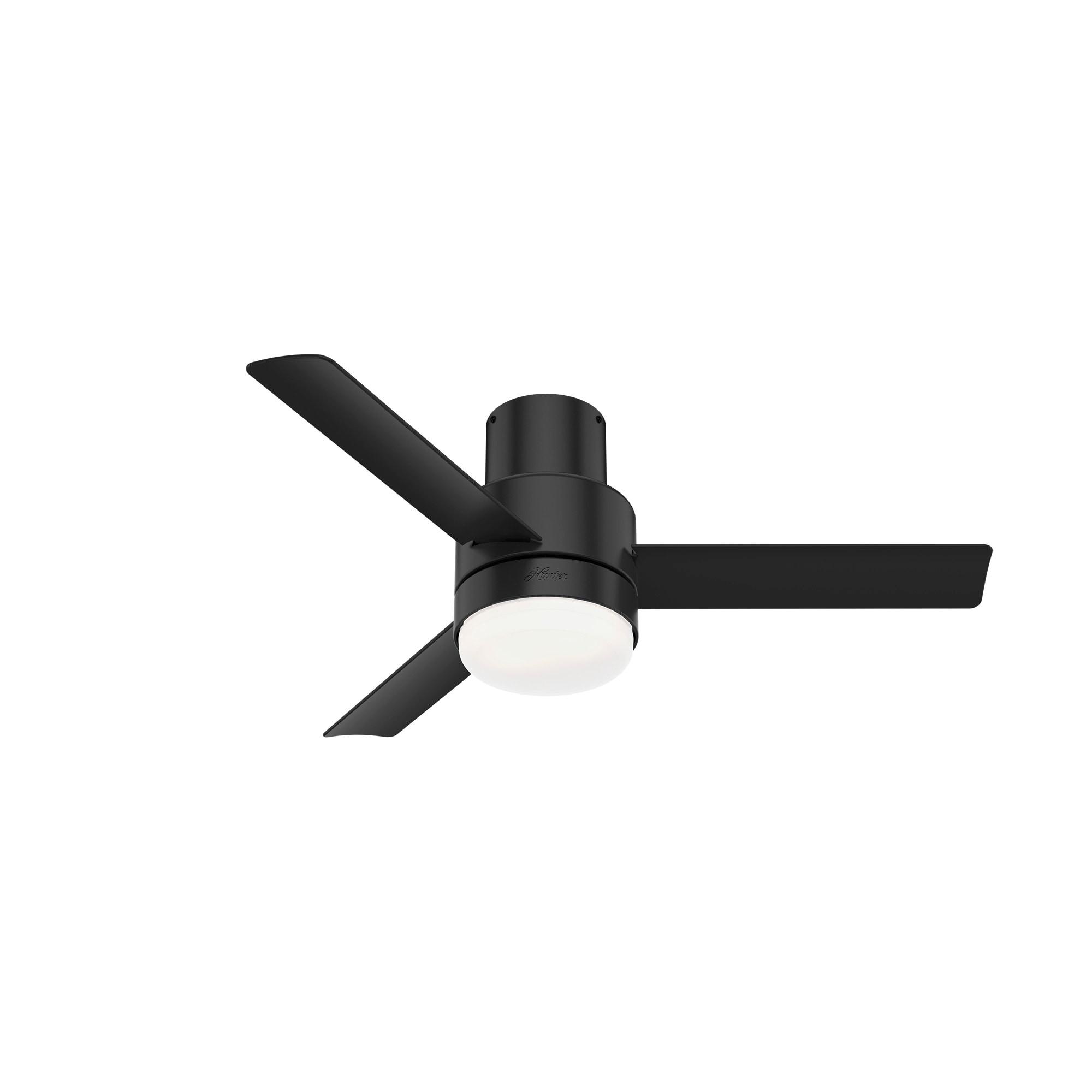 44" Gilmour 3 - Blade Outdoor Flush Mount Ceiling Fan with Remote Control and Light Kit Included