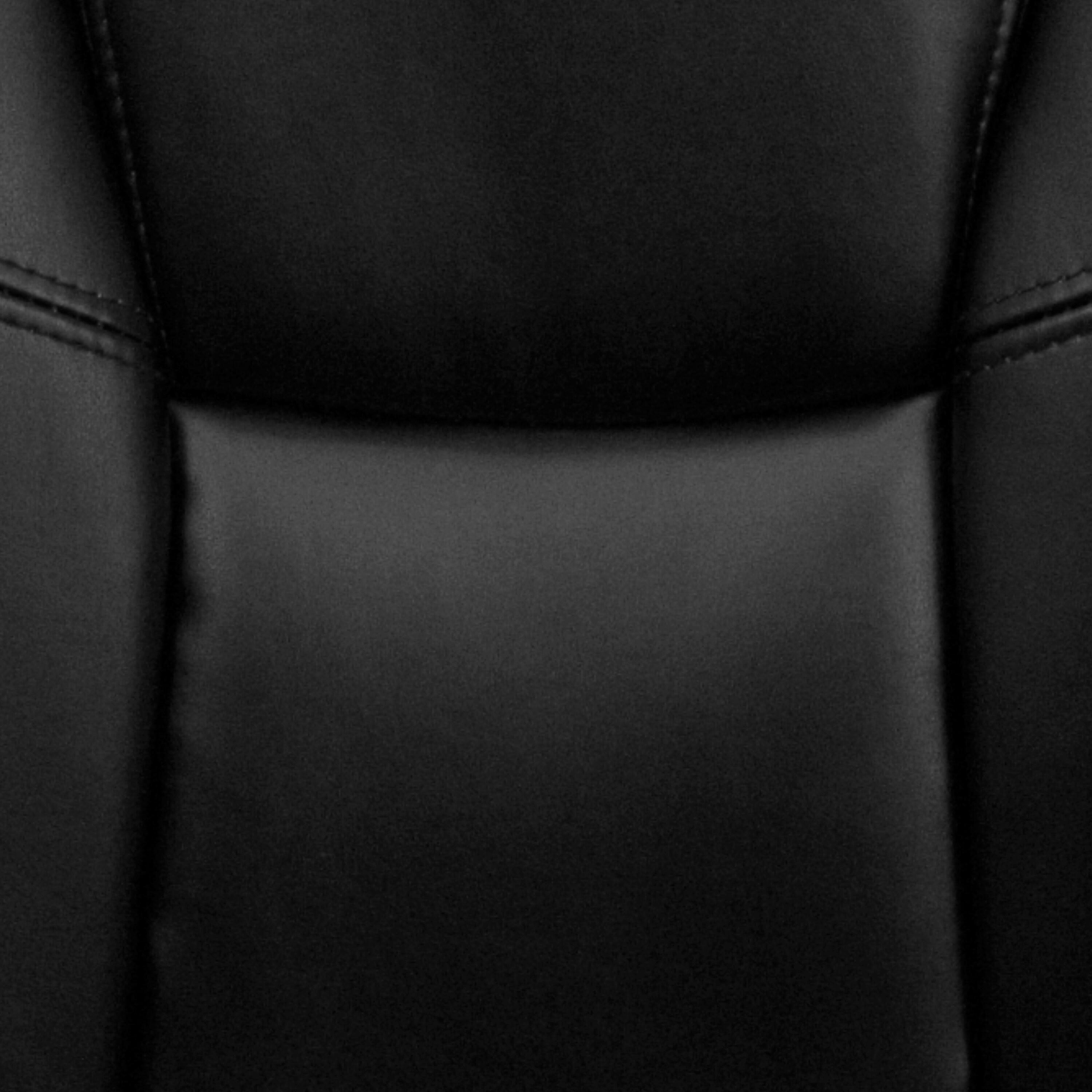 Flash Furniture Mid-Back Black LeatherSoft Multifunction Swivel Ergonomic Task Office Chair with Pillow Top Cushioning