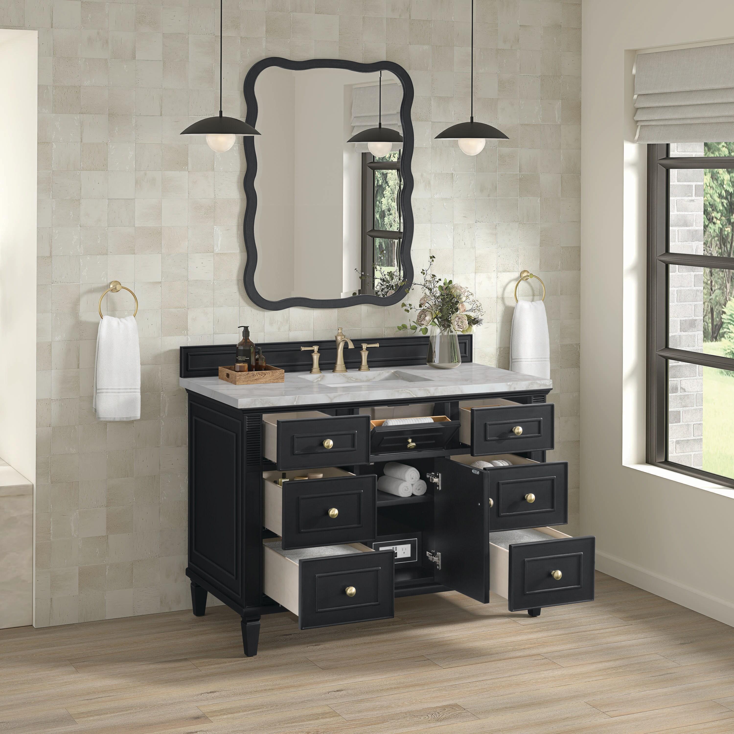 James Martin Vanities Lorelai 48'' Single Bathroom Vanity with Top