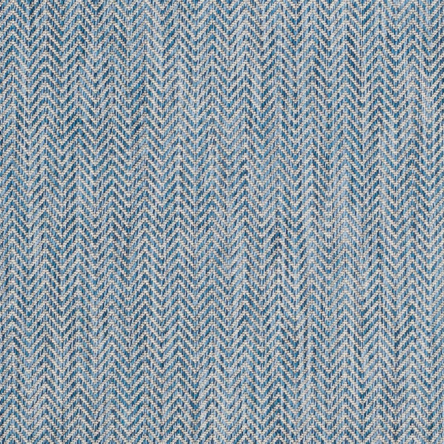 Safavieh Courtyard 2 X 22 (ft) Navy/Gray Indoor/Outdoor Solid Runner Rug