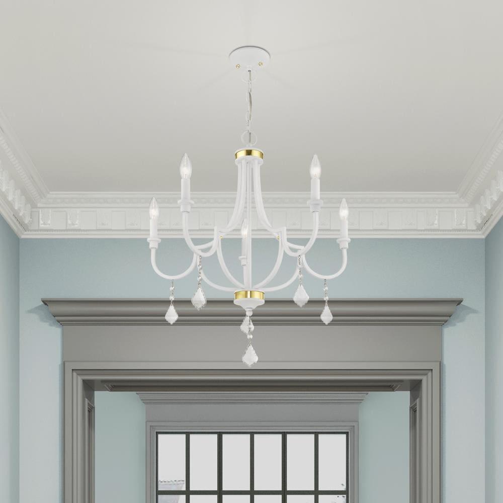 Livex Lighting Glendale 5 - Light Chandelier in  White