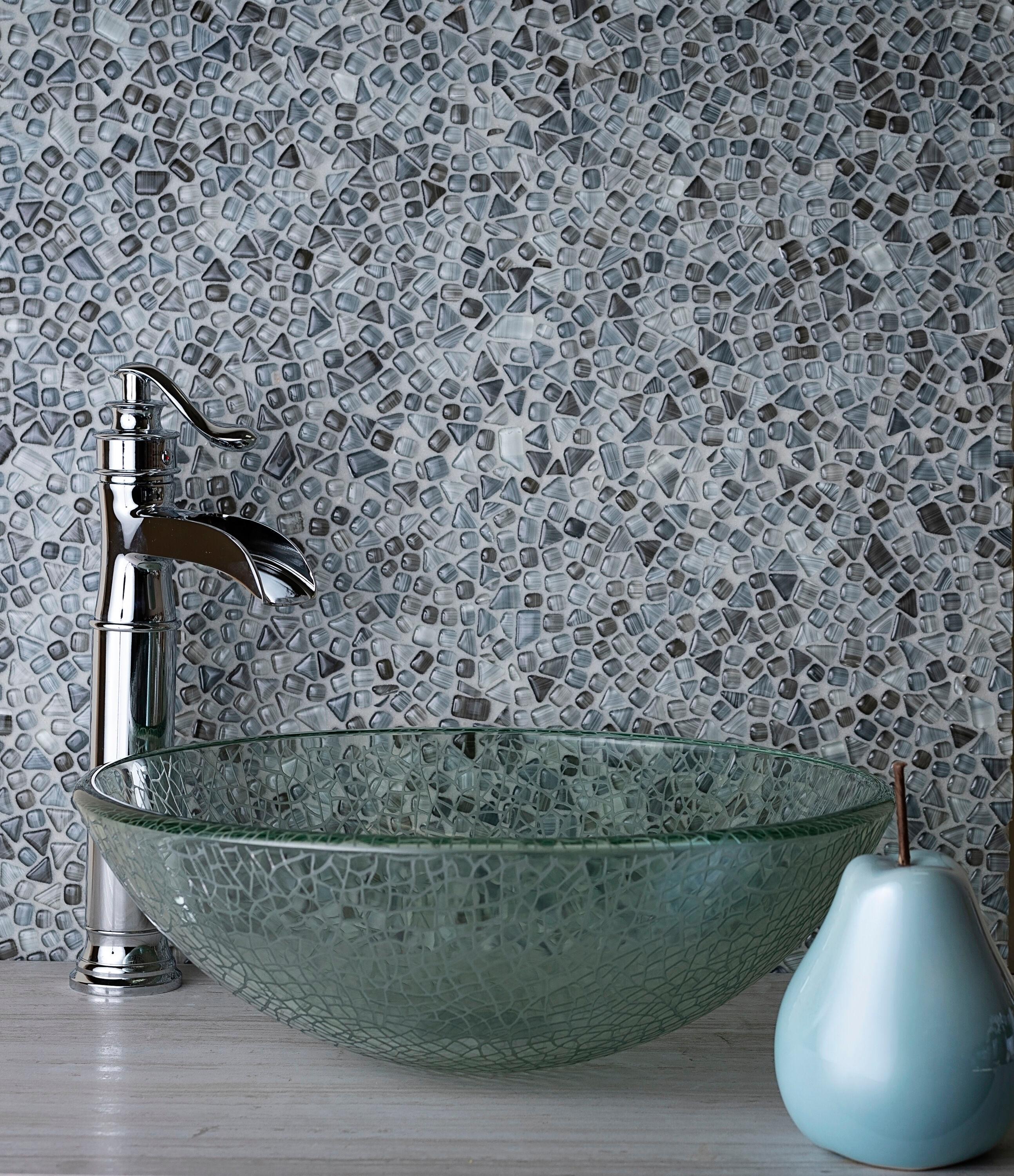 Glass Pebbles Mosaic Wall & Floor Tile