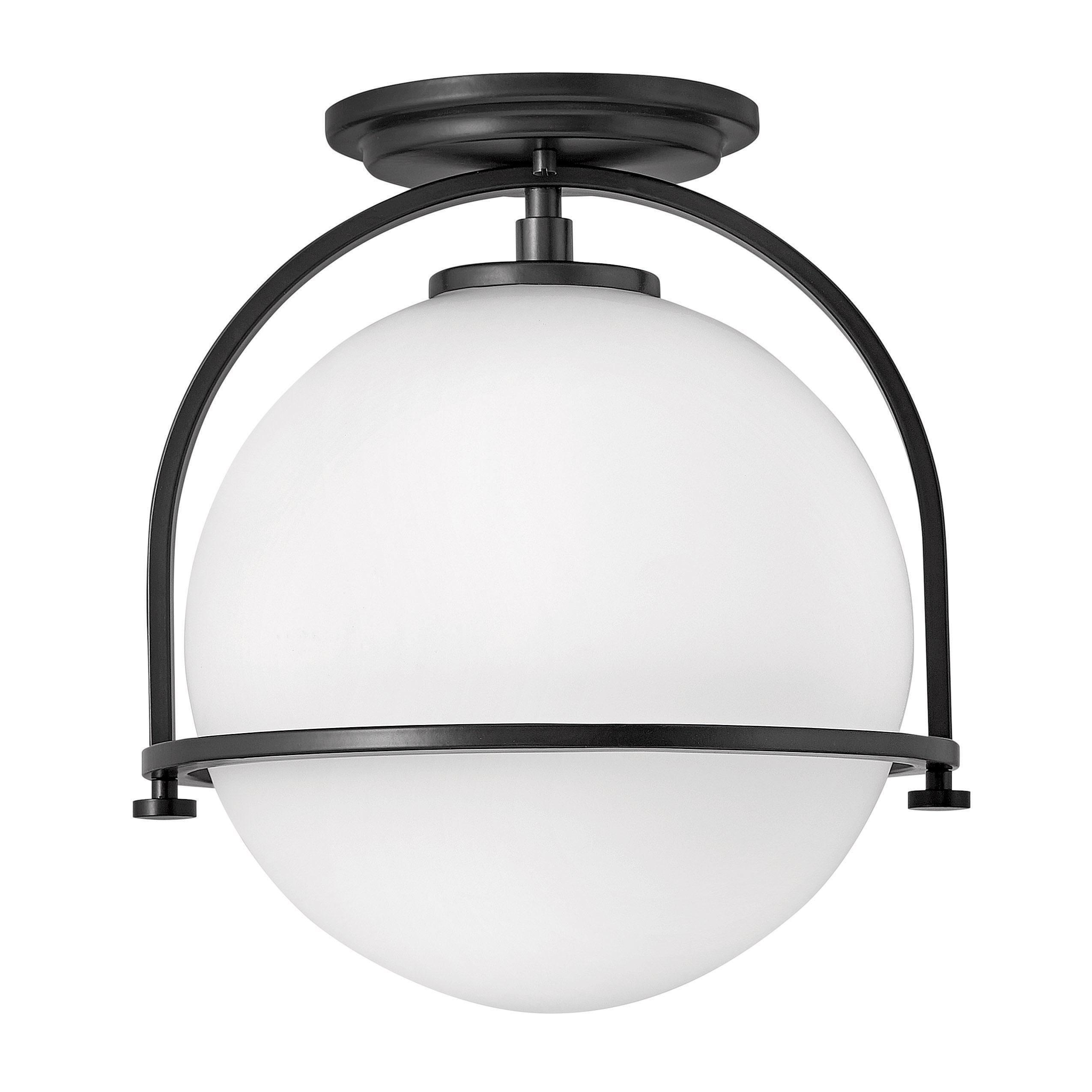 McCormick Hand Blown Glass Semi Flush Mount