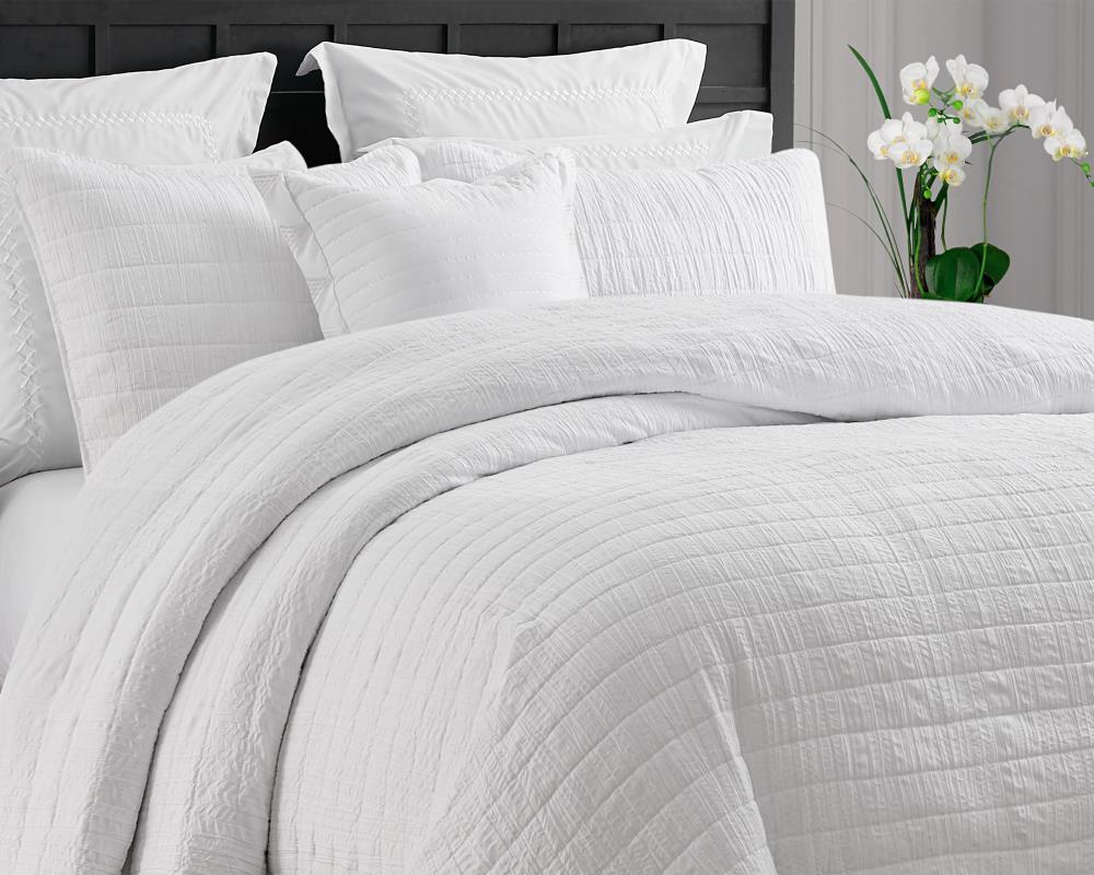 Ultra Soft Crinkle Washed Microfiber 3-Piece Quilt Set