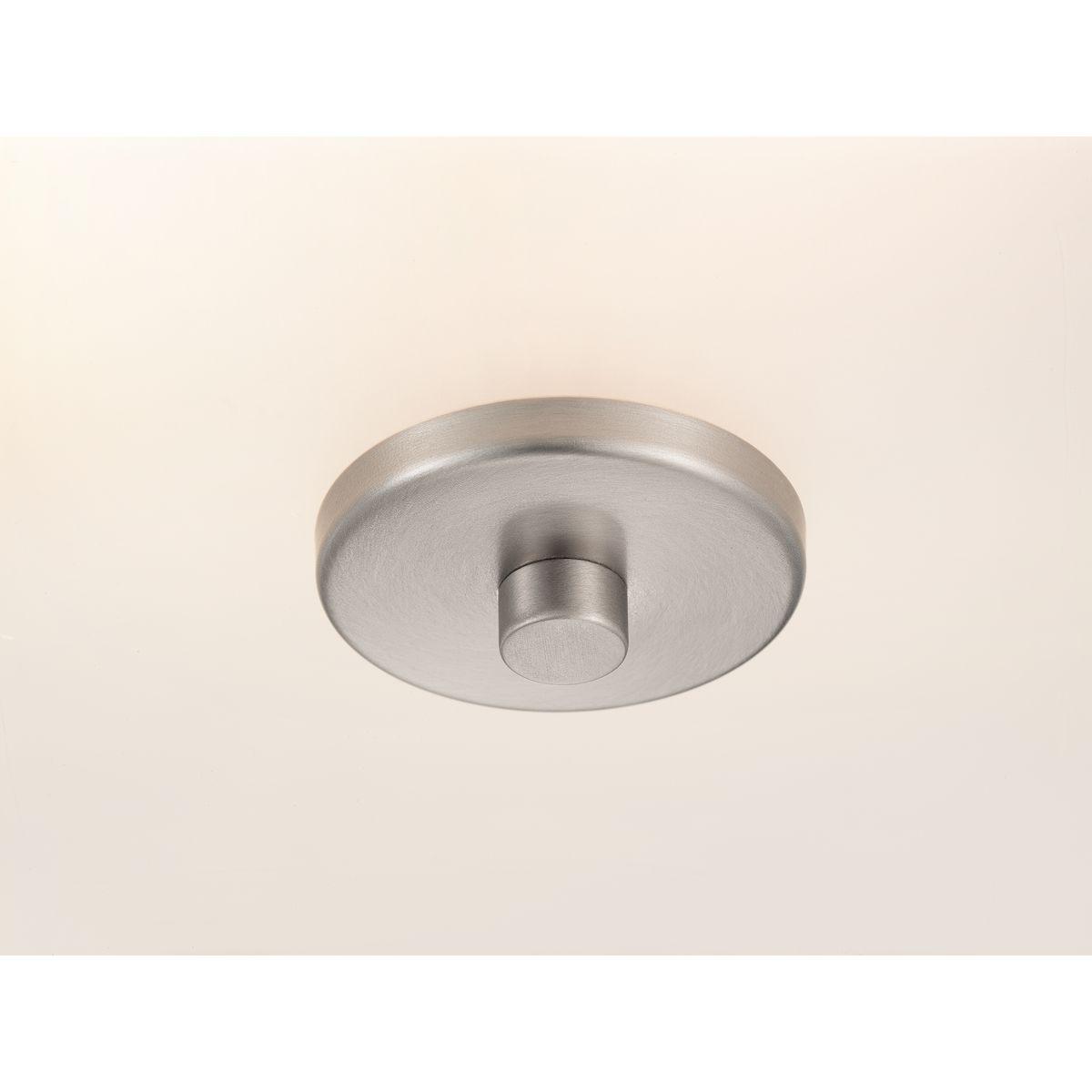 Progress Lighting, Inspire Collection, 2-Light Semi-Flush, Brushed Nickel, Etched Glass with Summer Linen Shade