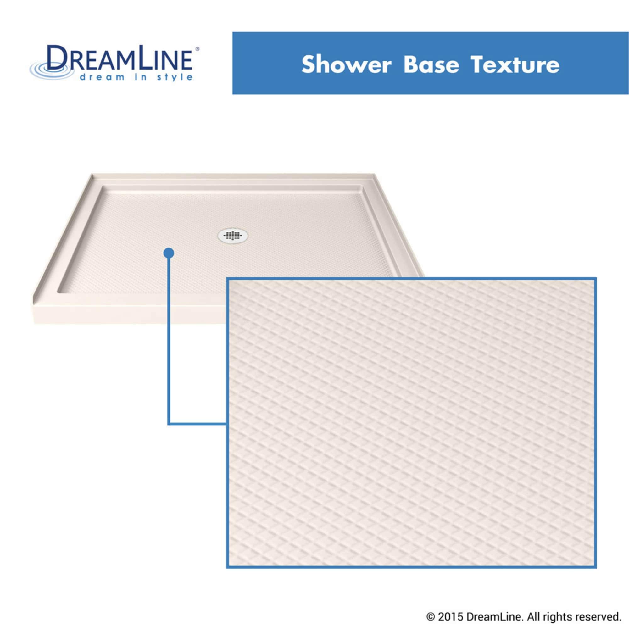 Lumen 36" W x 36" D x 74.75" H Semi-Frameless Square Shower Enclosure with Base Included