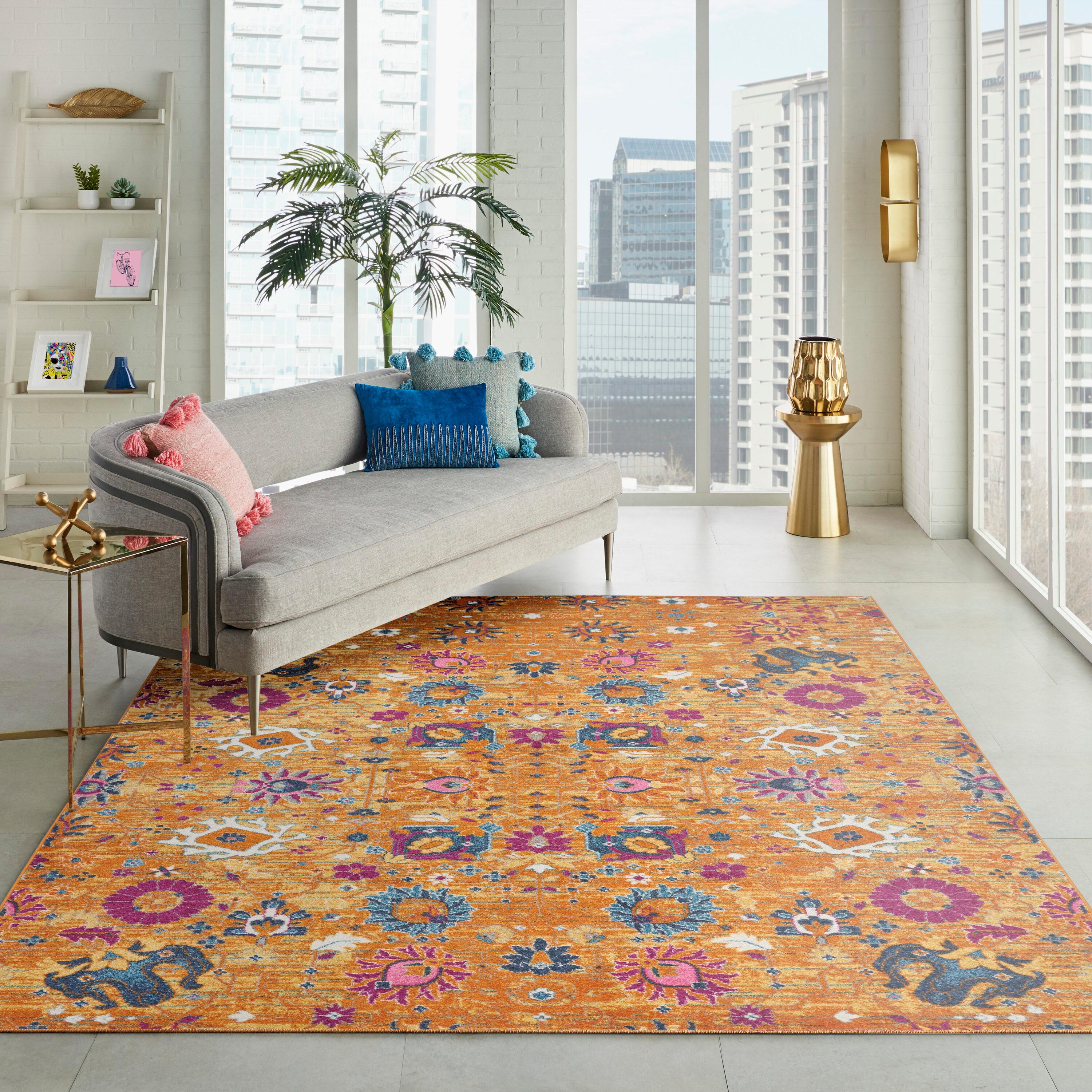 Nourison Passion Bohemian Indoor Rug Sunburst 9' x 12'