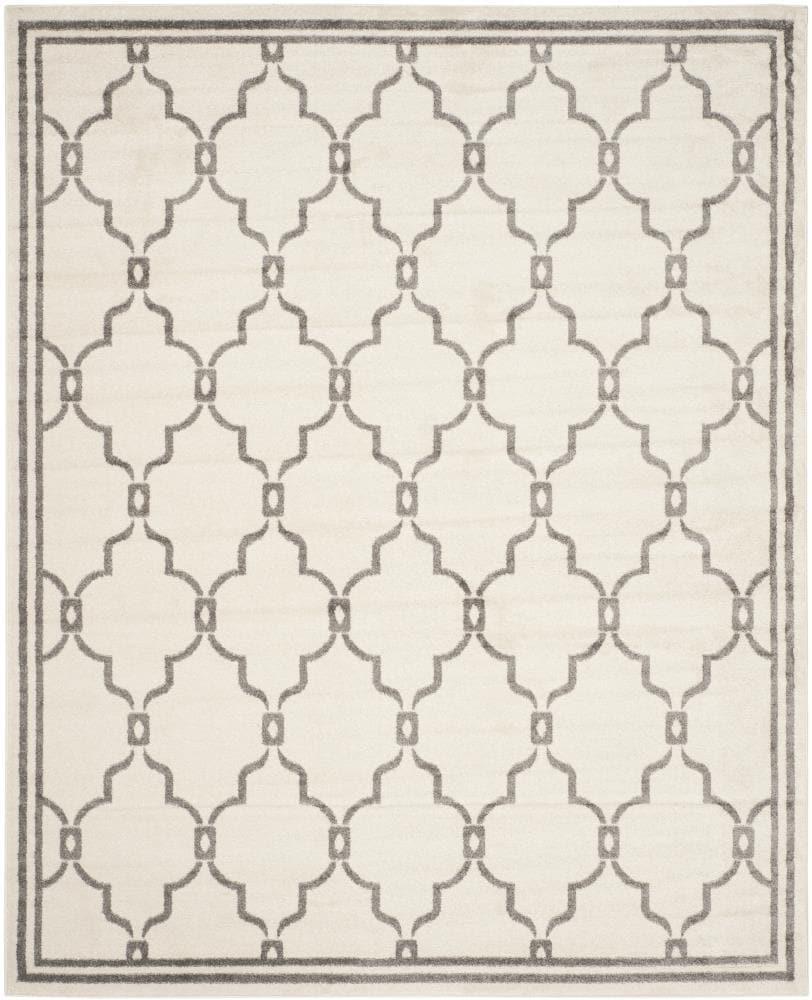 Amherst AMT414 Power Loomed Indoor Area Rug - Ivory/Grey - 8'x10' - Safavieh