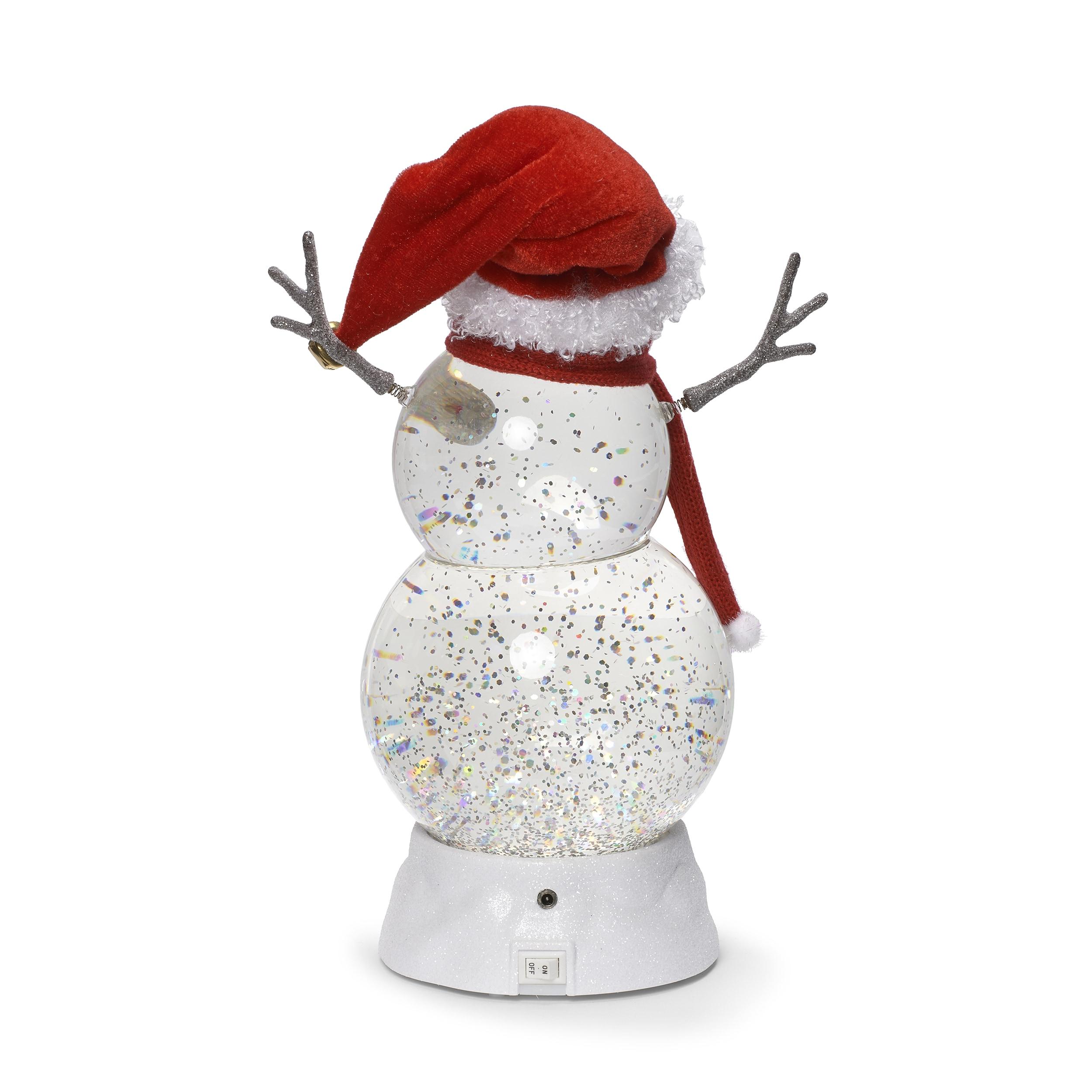 Roman 11.25" LED Lighted Snowman Christmas Snow Globe