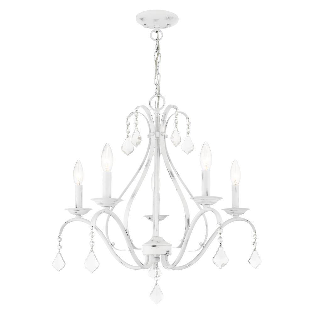 Livex Lighting Caterina 5 - Light Chandelier in  Antique White