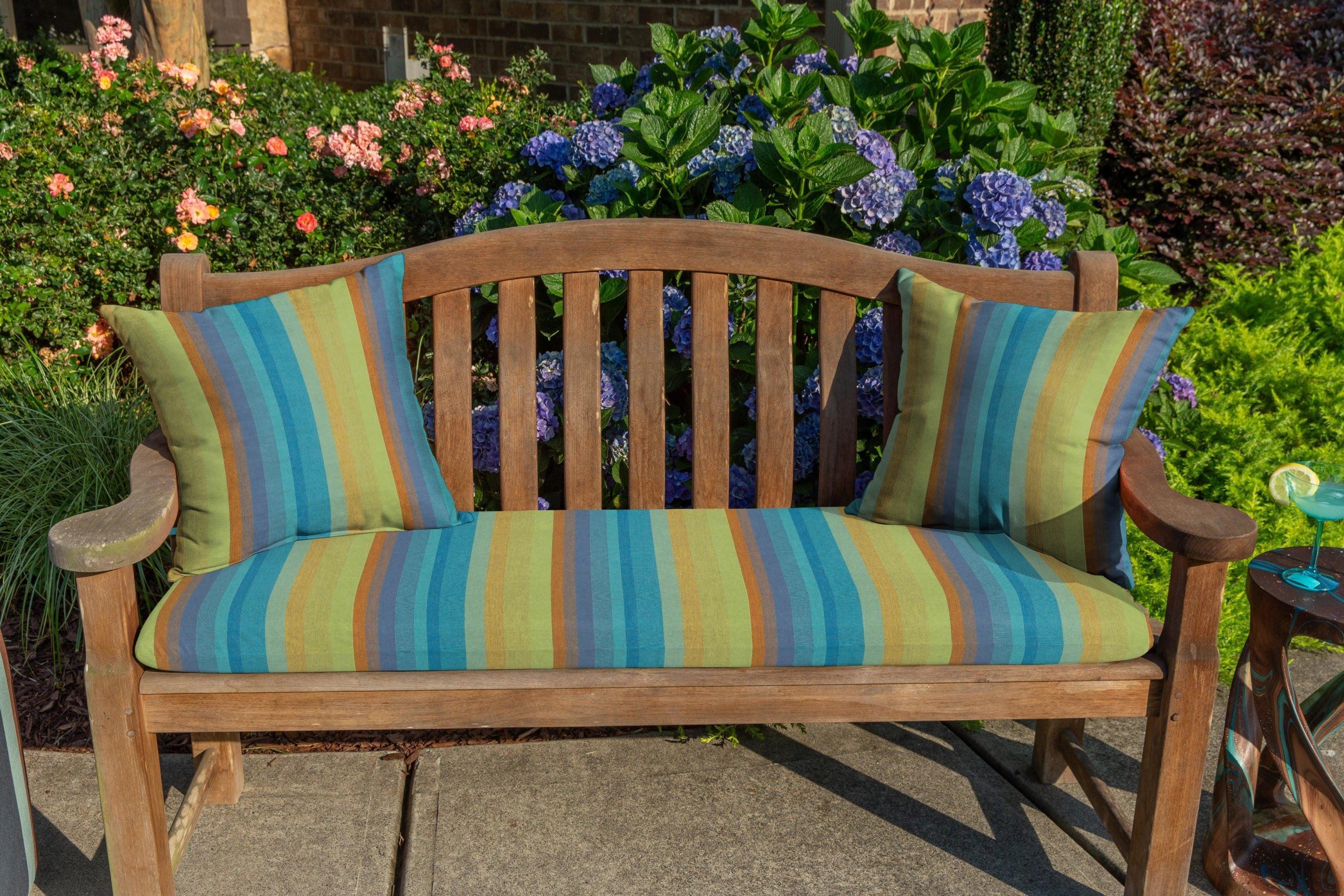 Striped Sunbrella® Indoor/Outdoor Throw Pillow