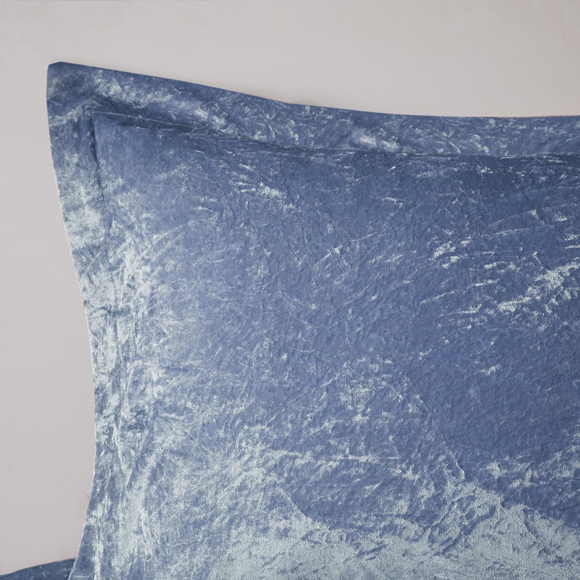 Felicia Crushed Velvet Comforter Set with Throw Pillow