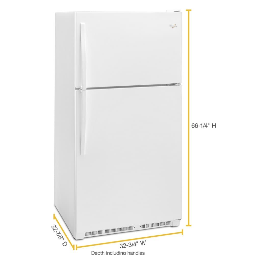 Whirlpool WRT311FZDW 20.5 Cu. Ft. White Top Freezer Refrigerator