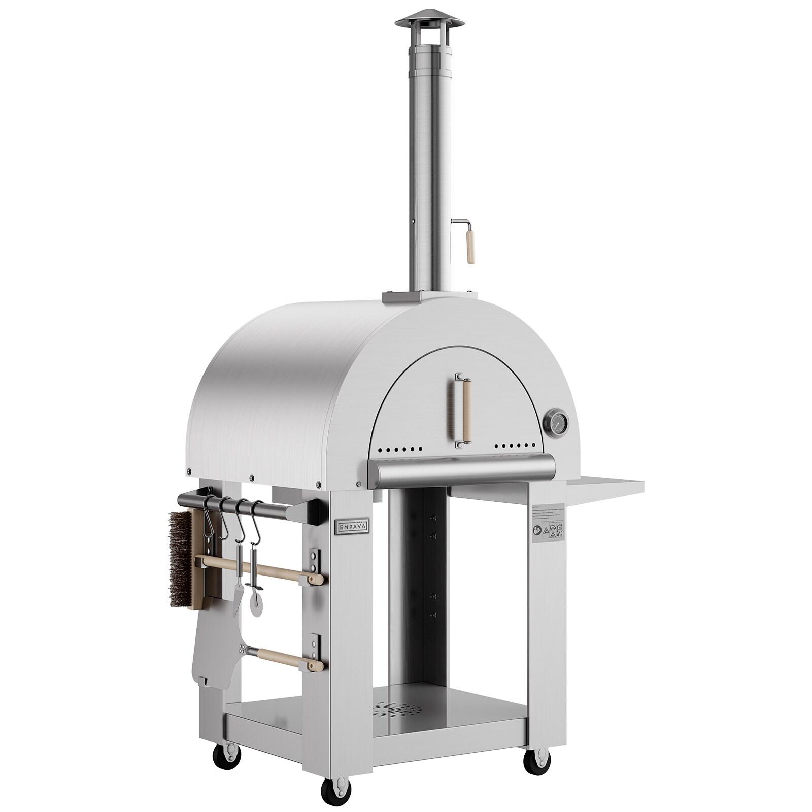 Empava Stainless Steel Freestanding Wood-Fired Pizza Oven & Reviews | Wayfair