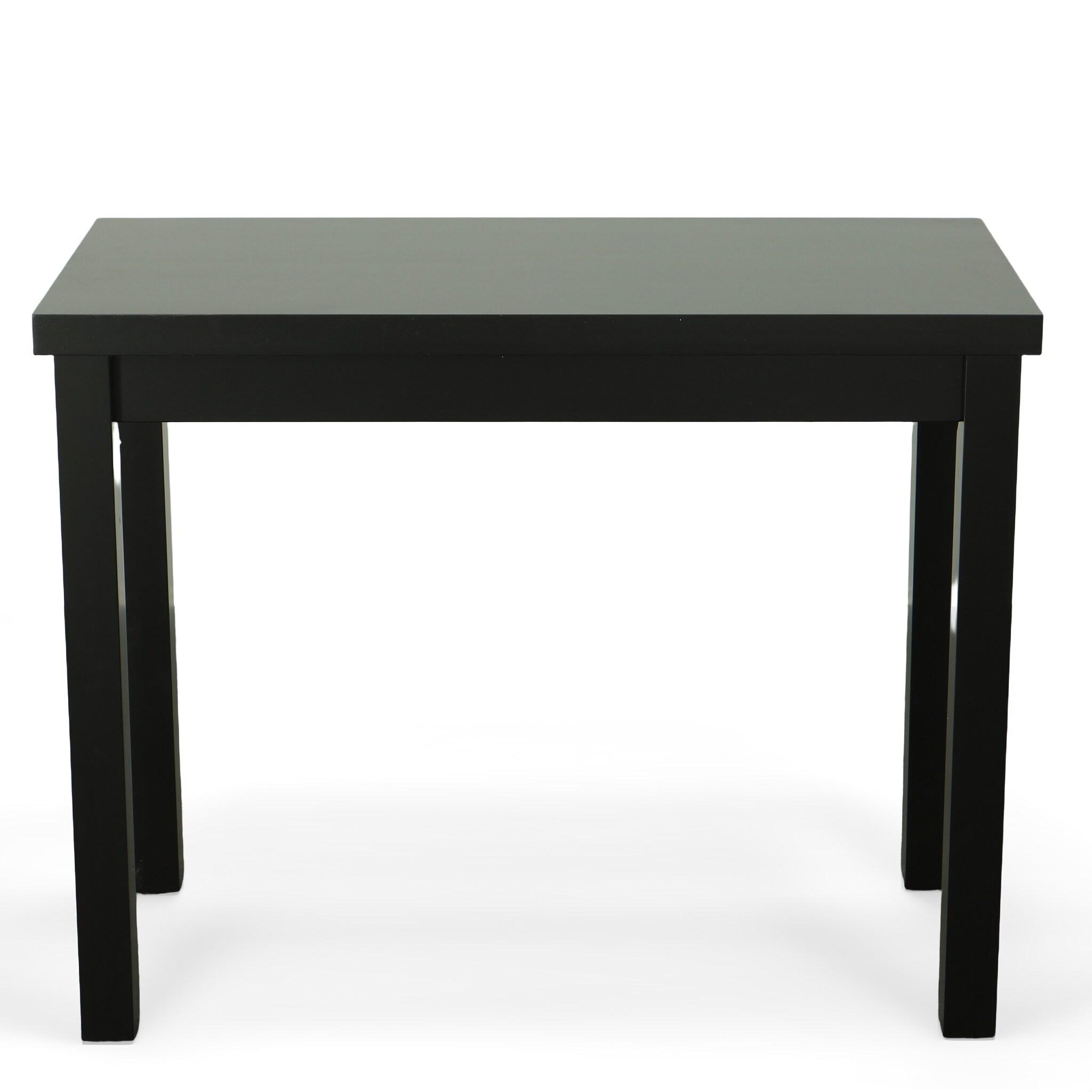 Carolina Living Beckett Thick Top Bar Table Antique Black: 36x24 Counter Height, MDF Composite, Seats 4