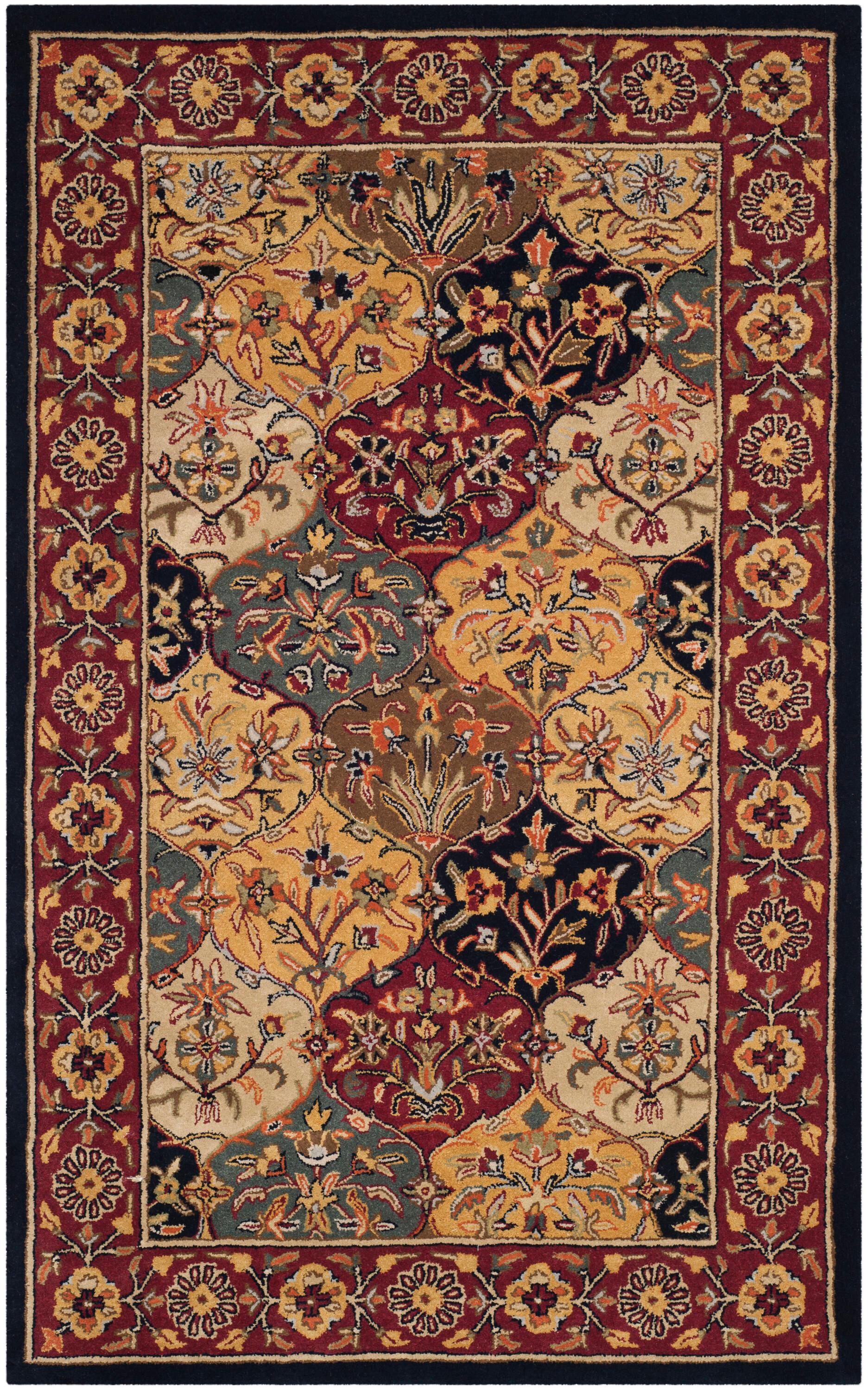 Heritage HG510 Hand Tufted Area Rug - Multi/Navy - 5'x8' - Safavieh.