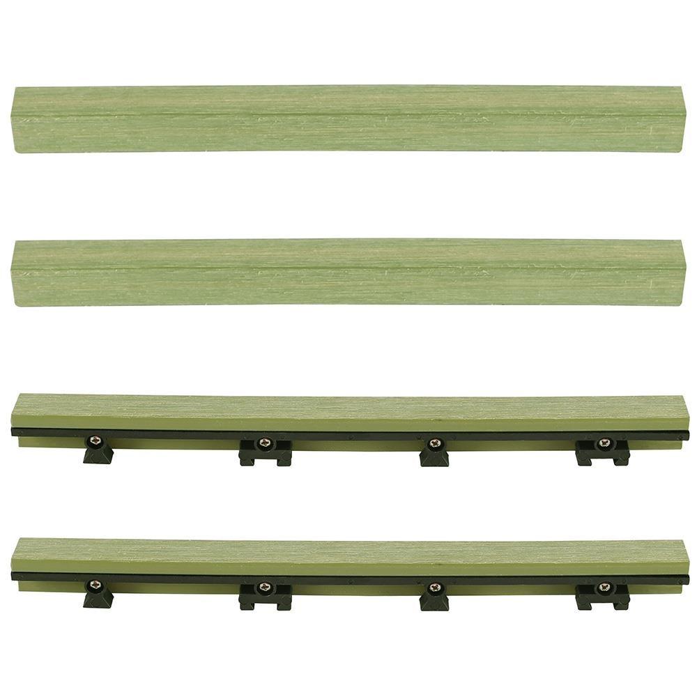 12" x 1" Composite Interlocking Deck Side Trim