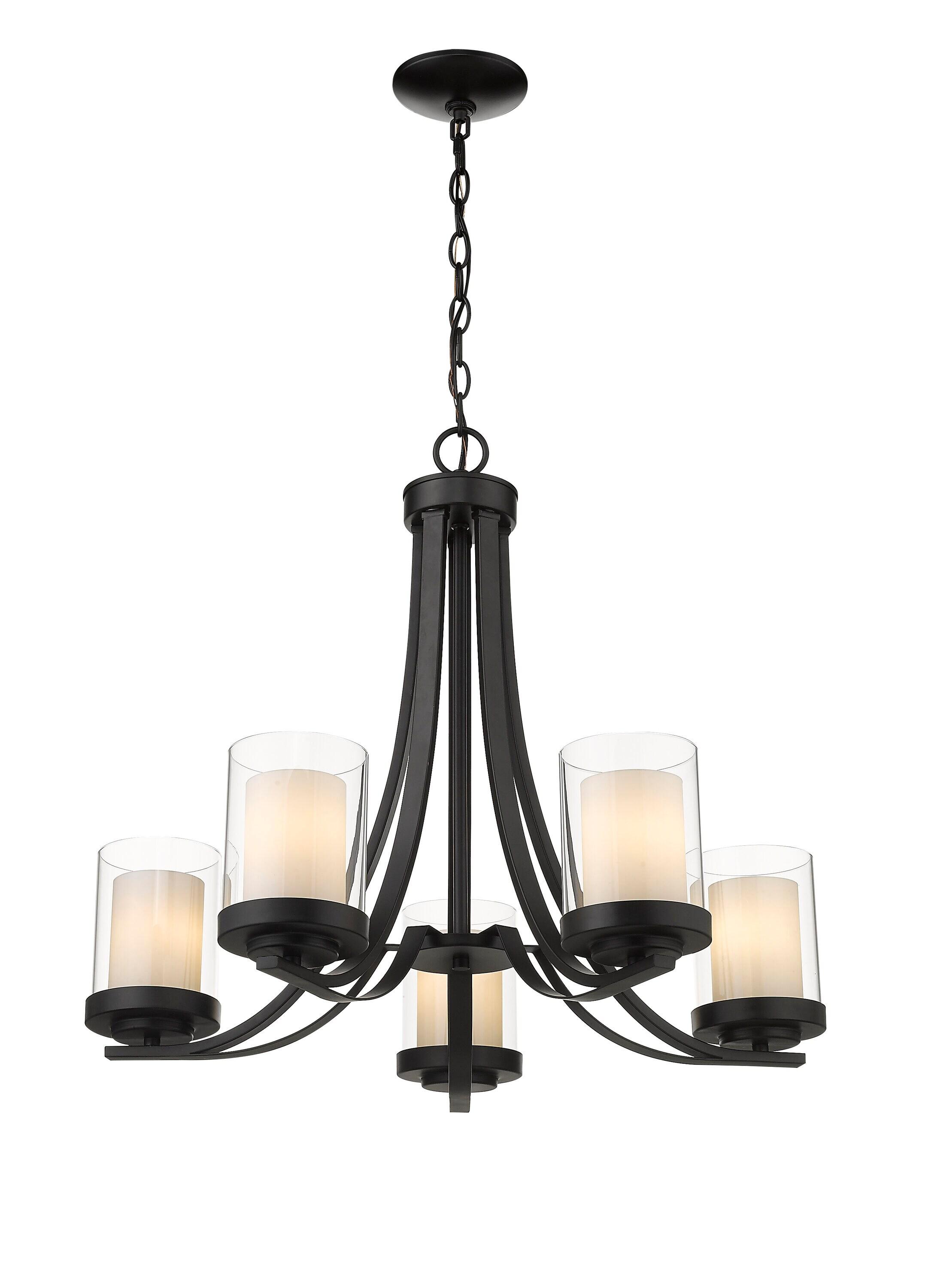 Z-Lite Willow 5 - Light Chandelier in  Matte Black