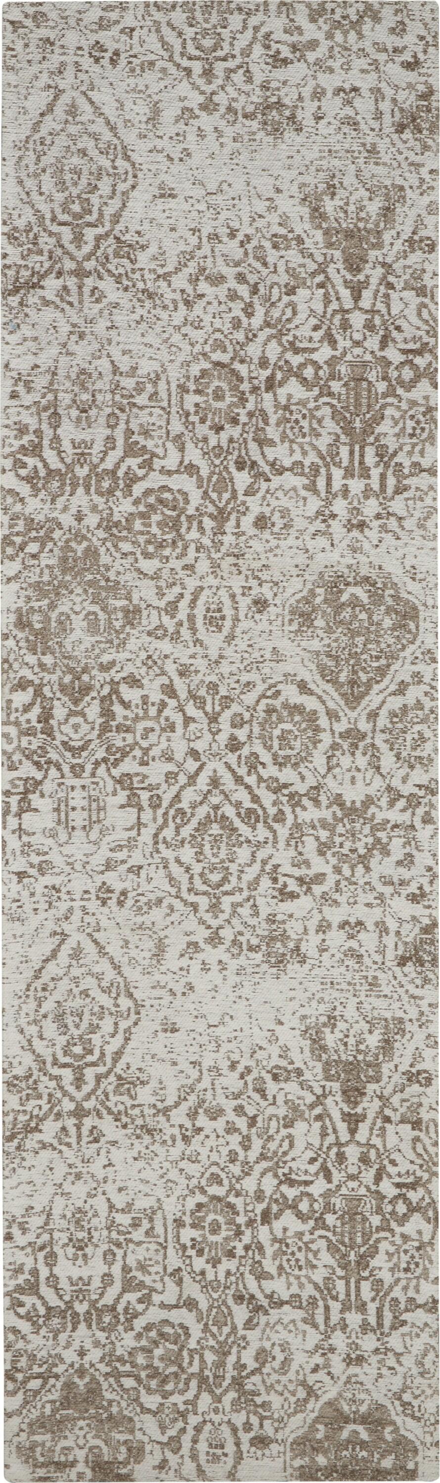 Nourison Damask Vintage Indoor Rug Ivory 2'3" x 7'6"