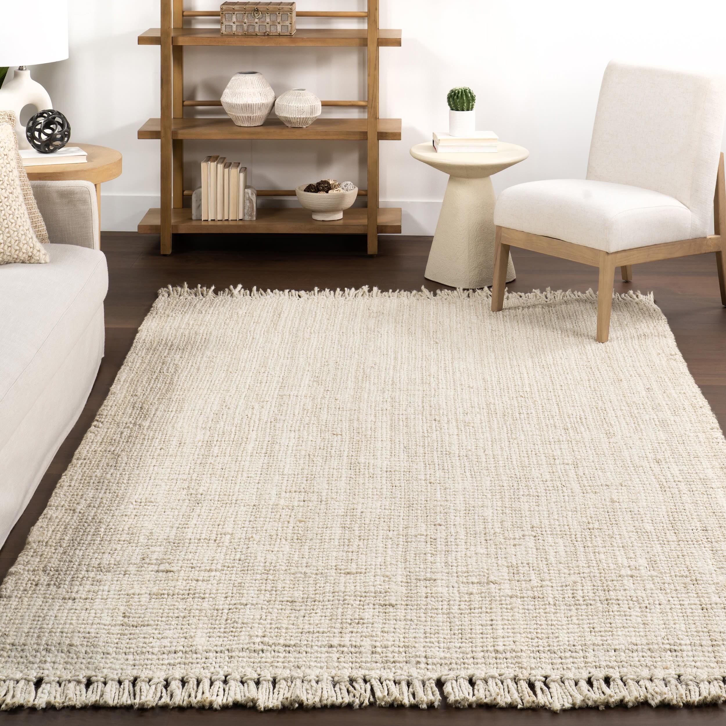 nuLOOM Daniela Chunky Jute Natural 2' 6" x 10' Farmhouse Runner Rug