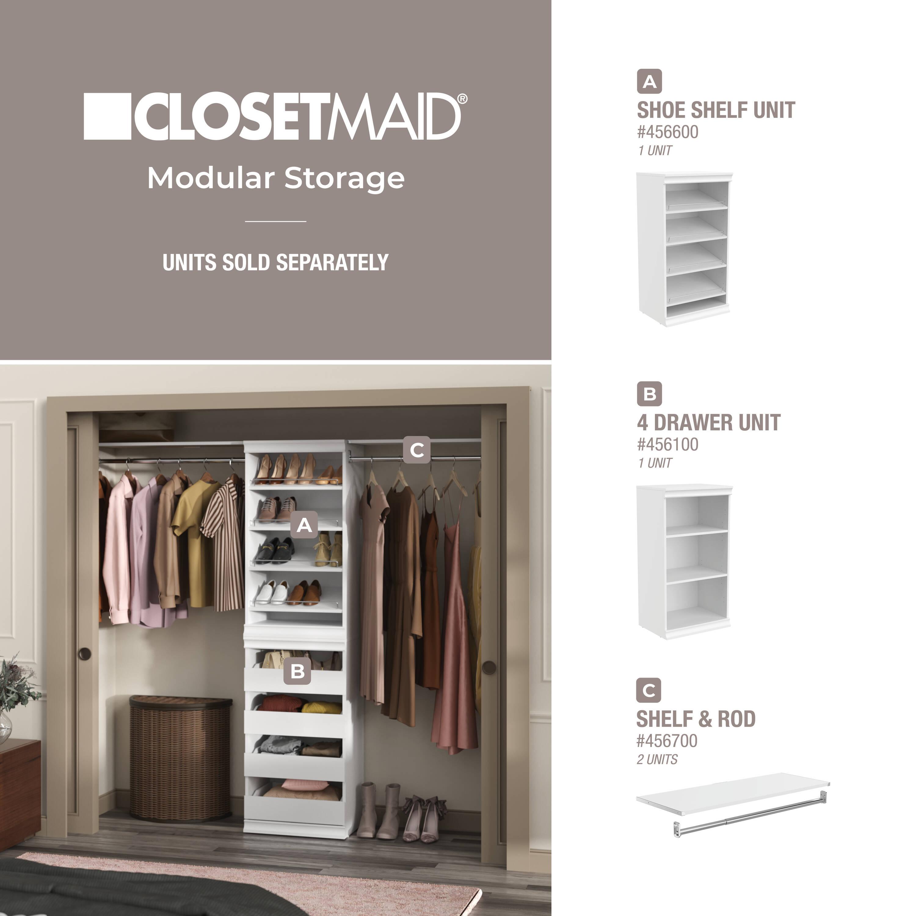 ClosetMaid Modular Storage 12-Pair Shoe Shelf Unit - ClosetMaid